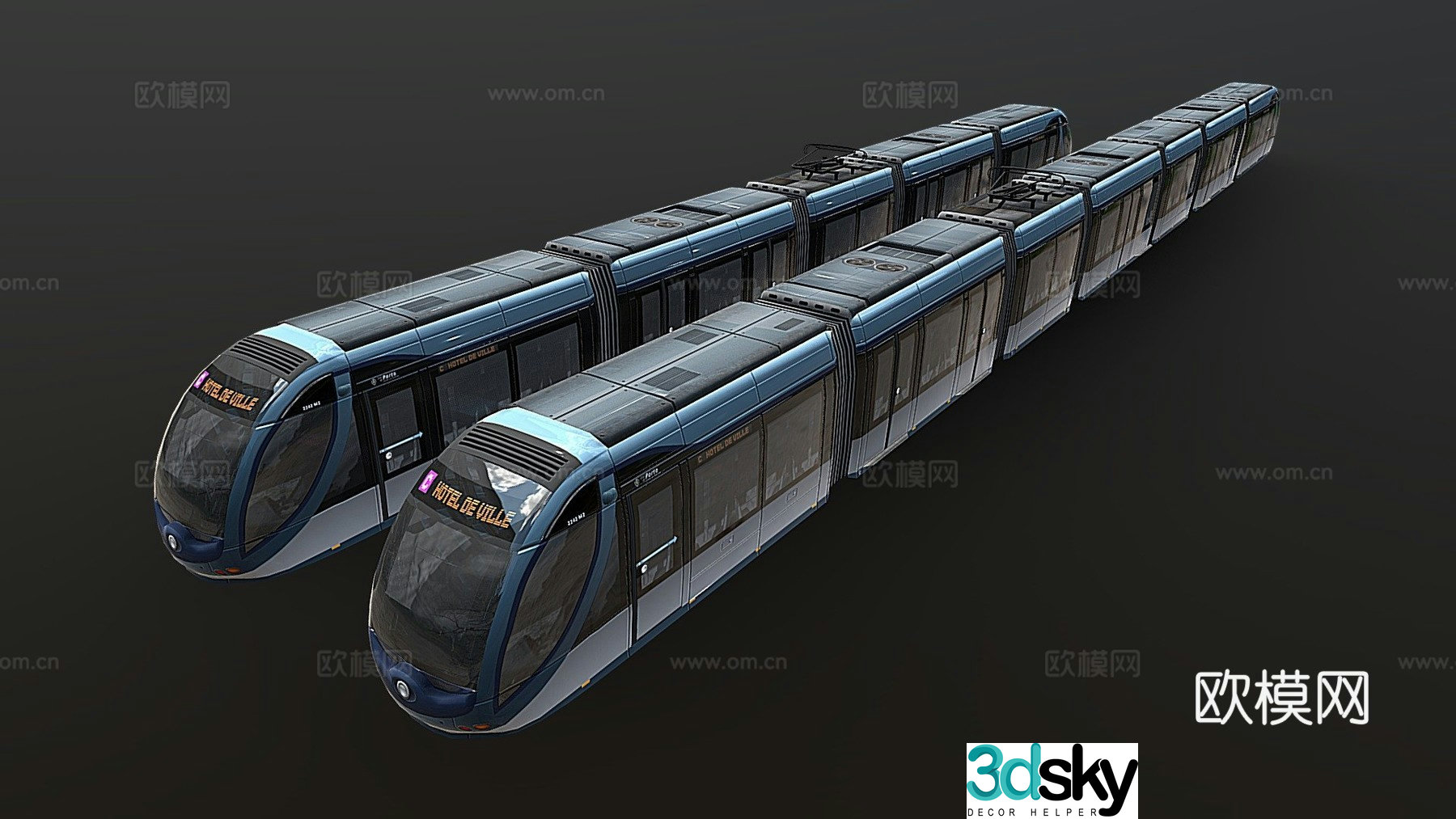 Tram 3d model