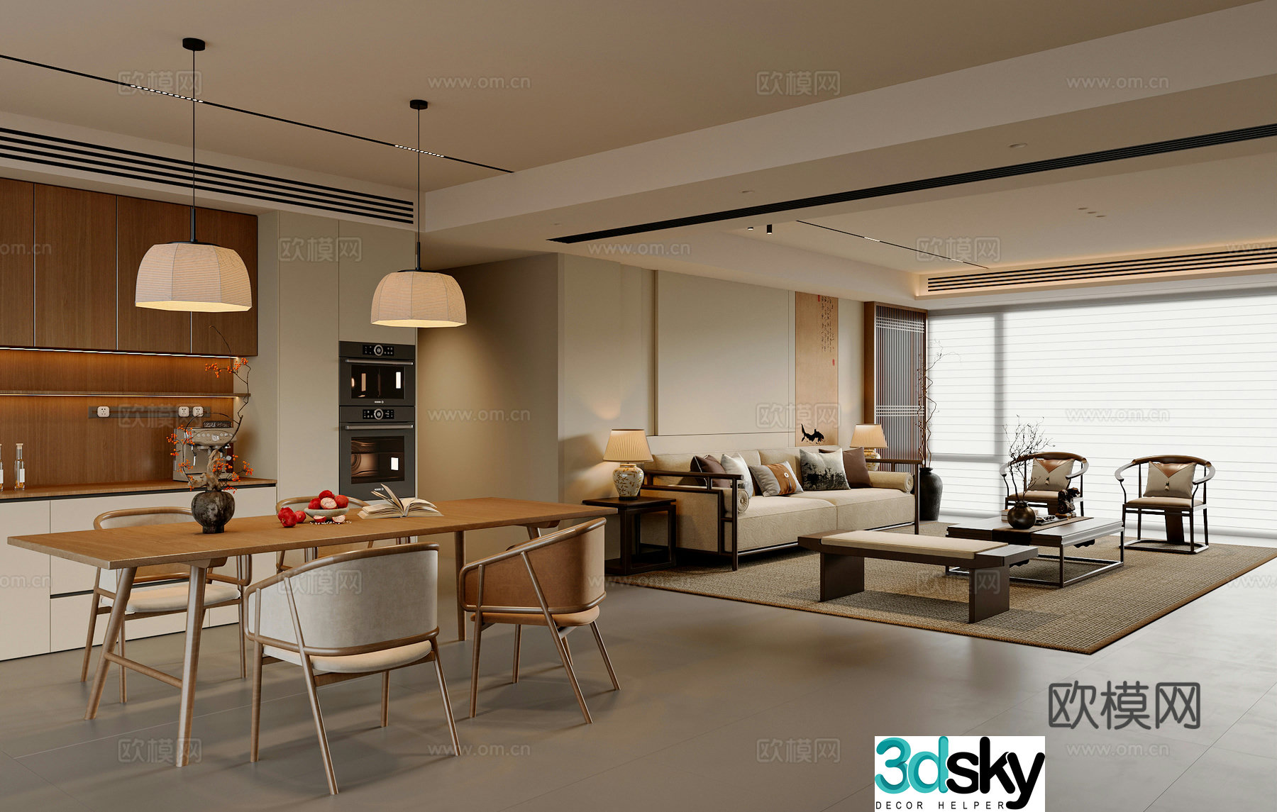 New Chinese restaurant 3D model