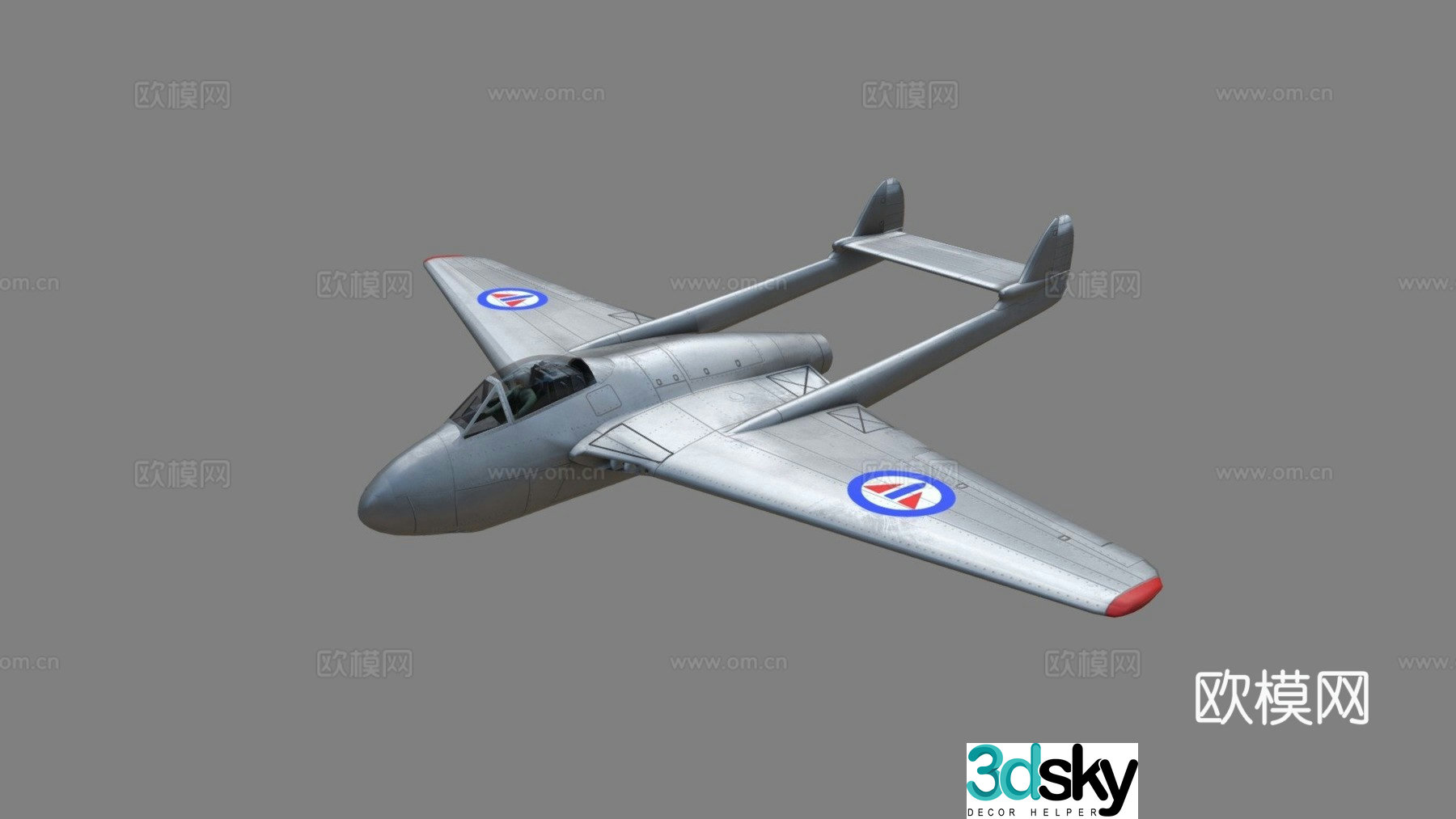 Combat aircraft 3d model