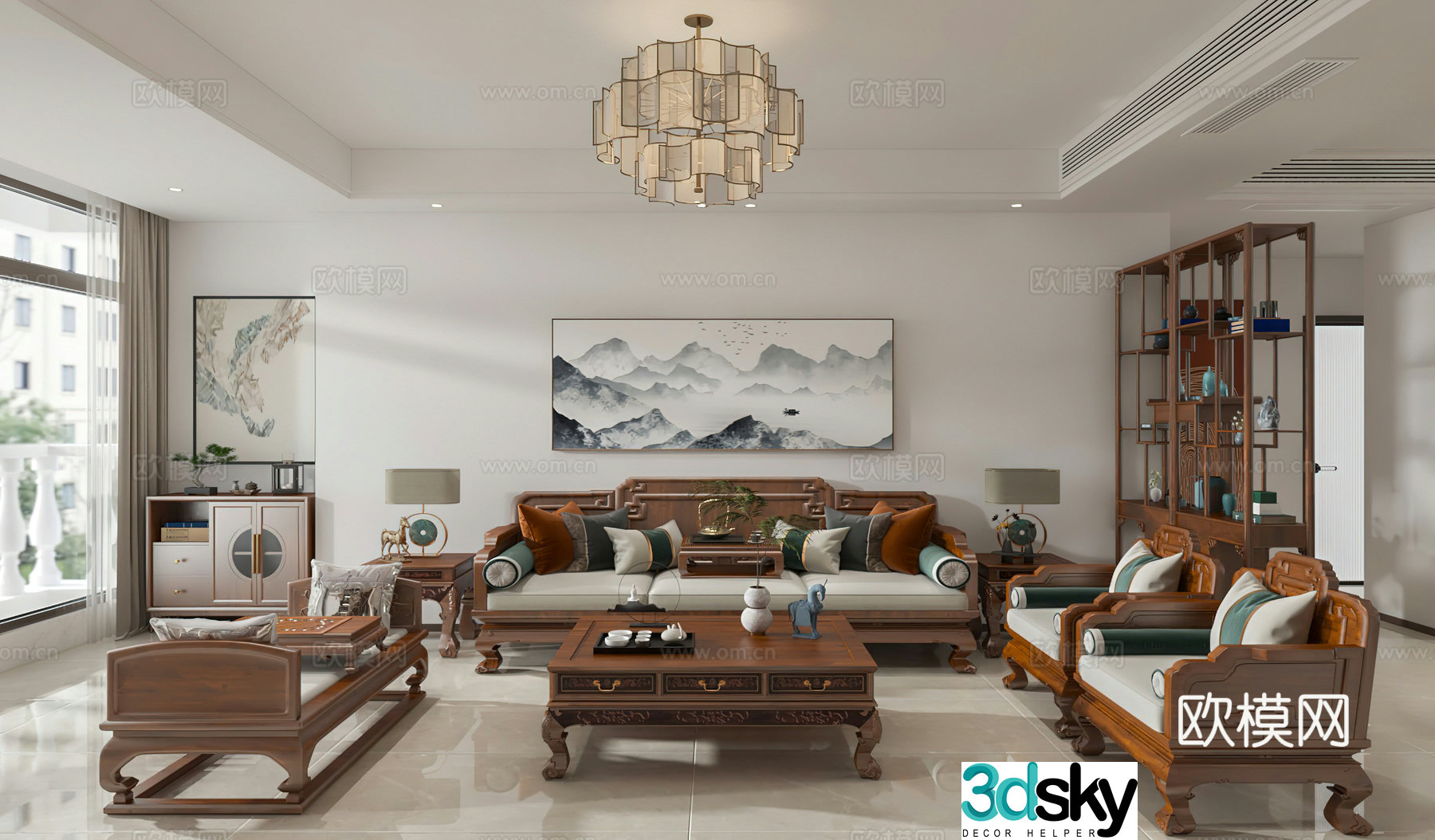 New Chinese restaurant 3D model