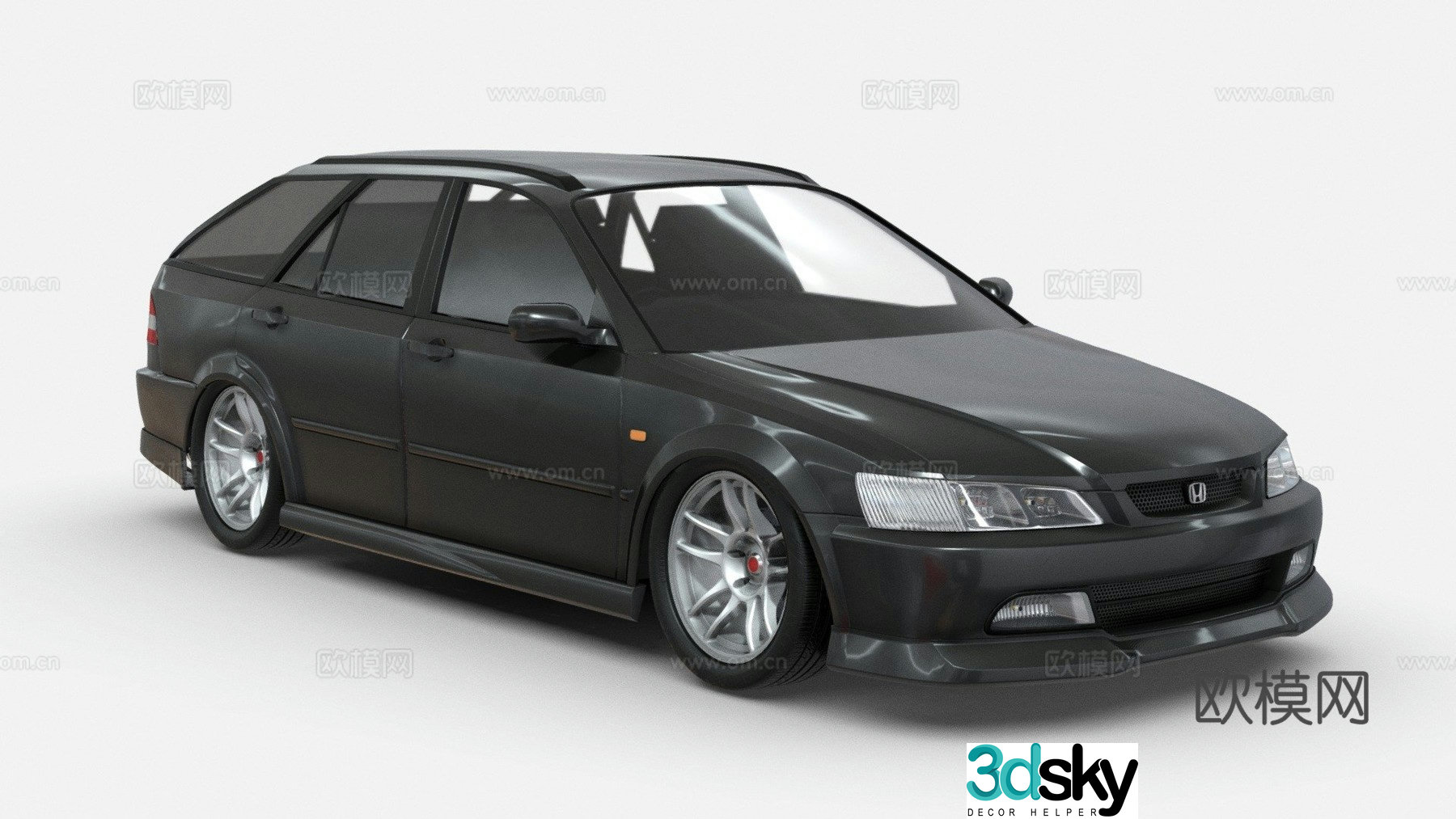 honda accord car 3d model
