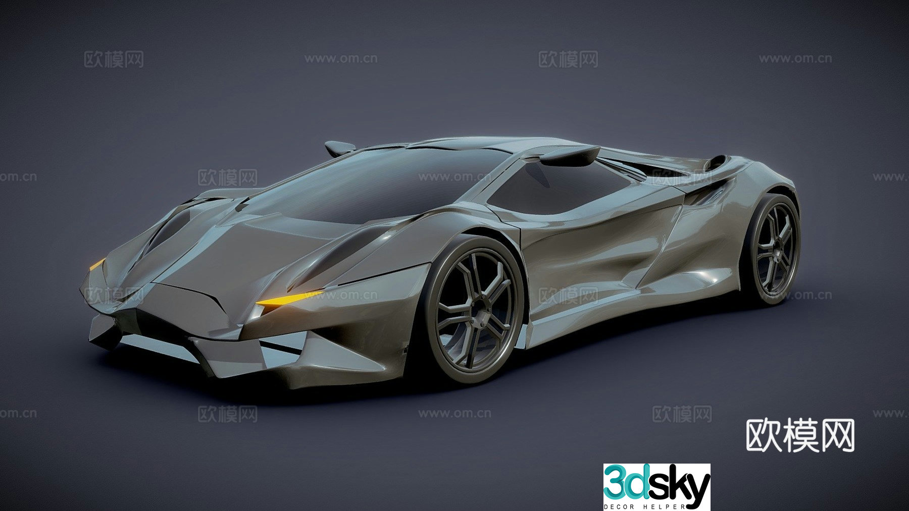 supercar 3d model