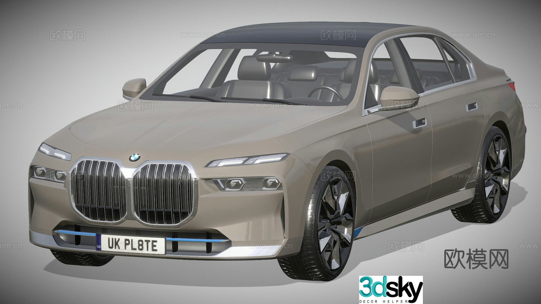 BMW i7 car 3d model