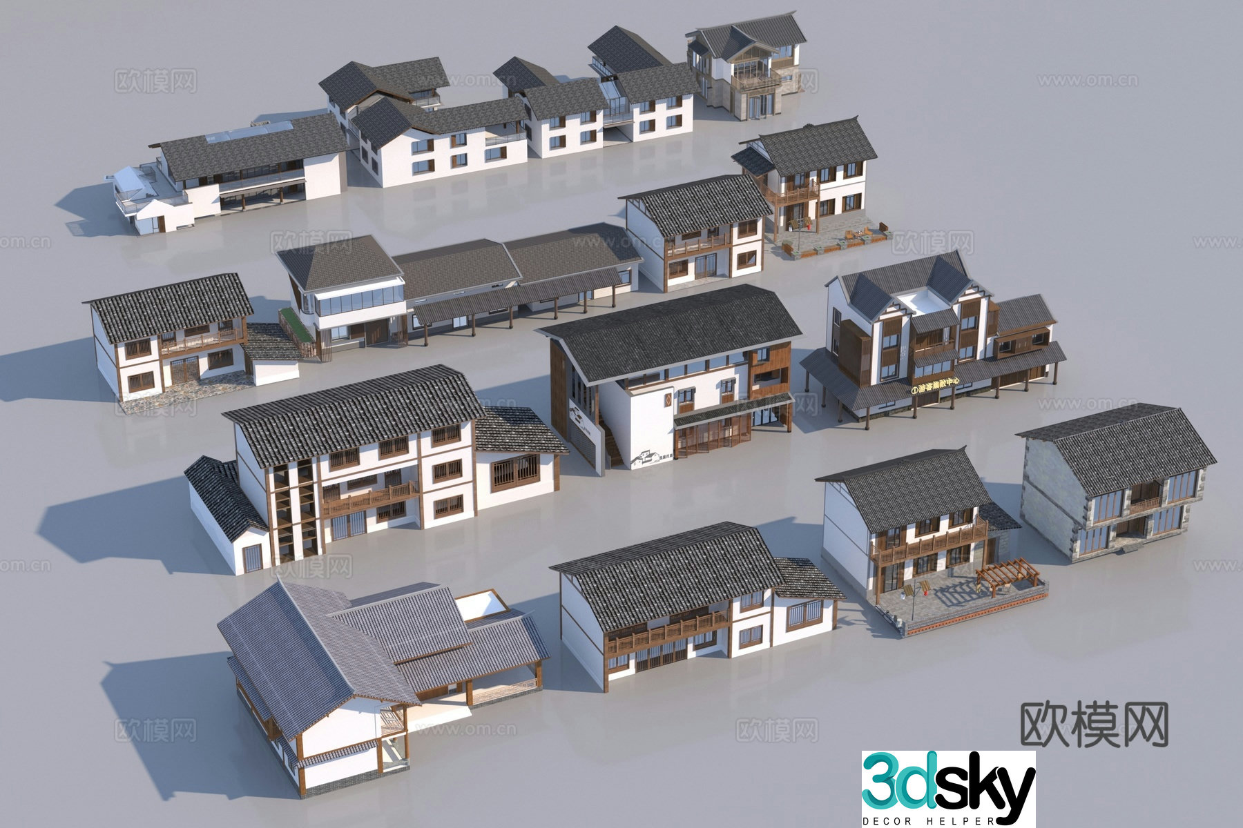 Rural house B&B building 3D model