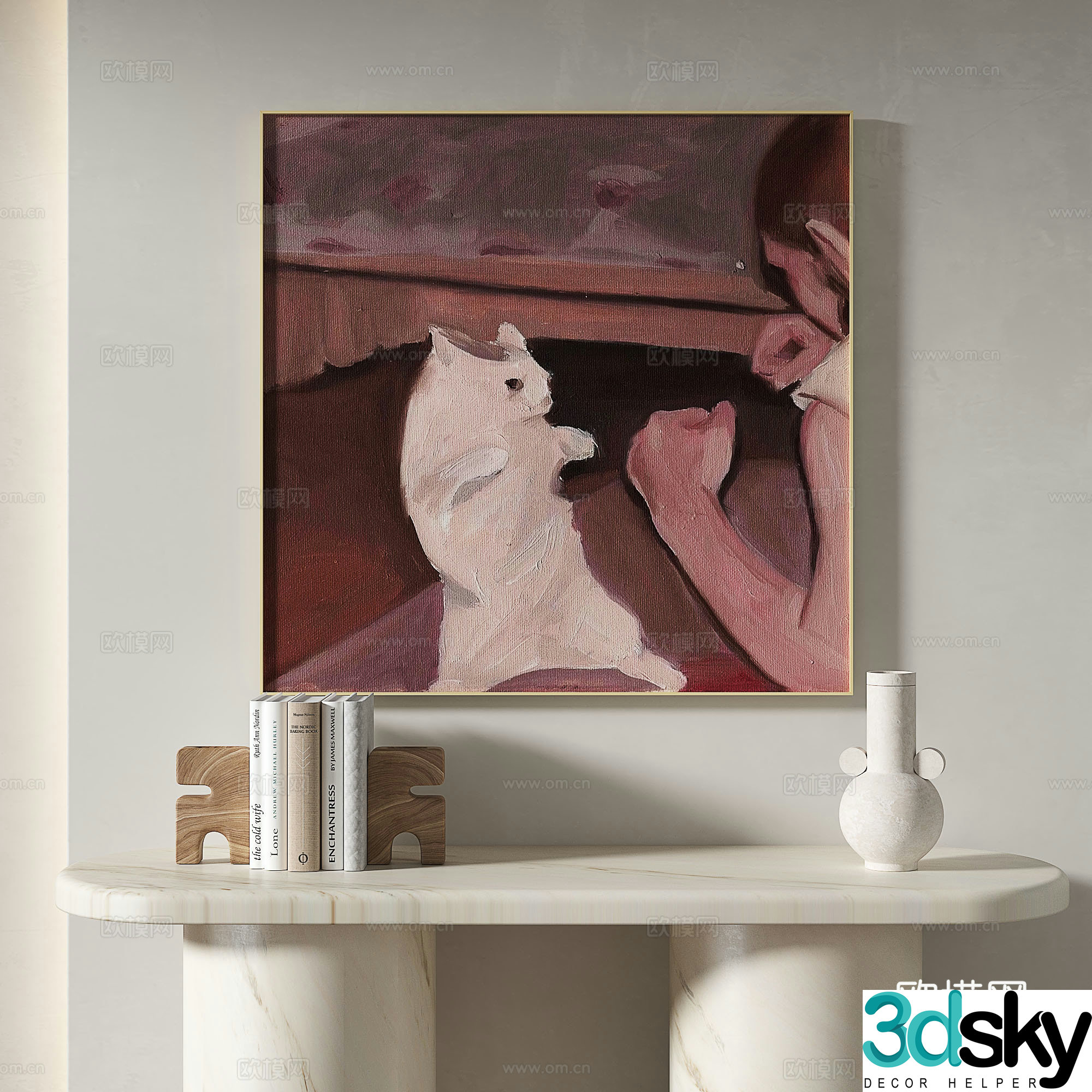 Decorative painting oil painting art painting 3d model