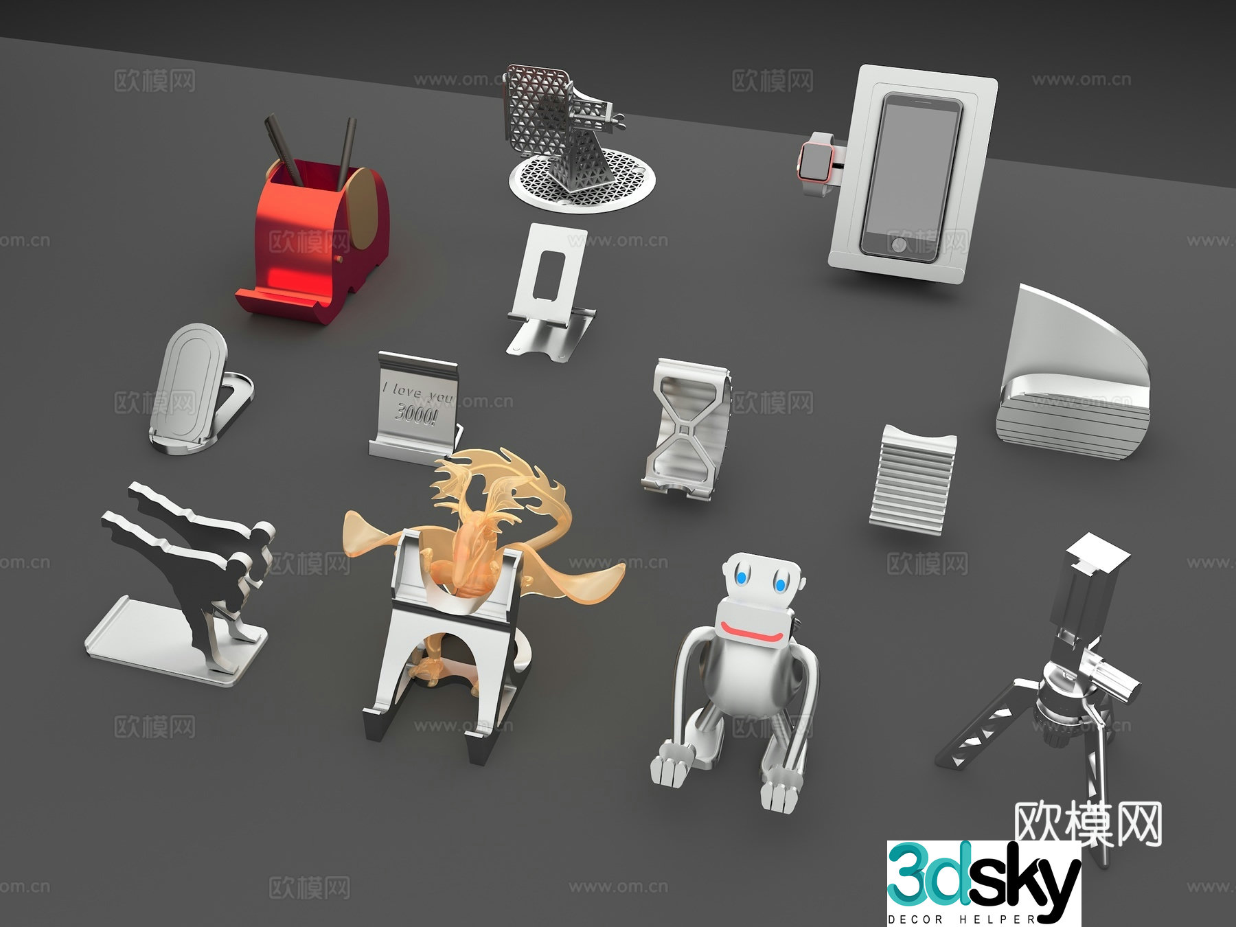 Mobile phone holder animal mobile phone holder artistic mobile phone holder personalized mobile phone holder modeling mobile phone holder 3d model
