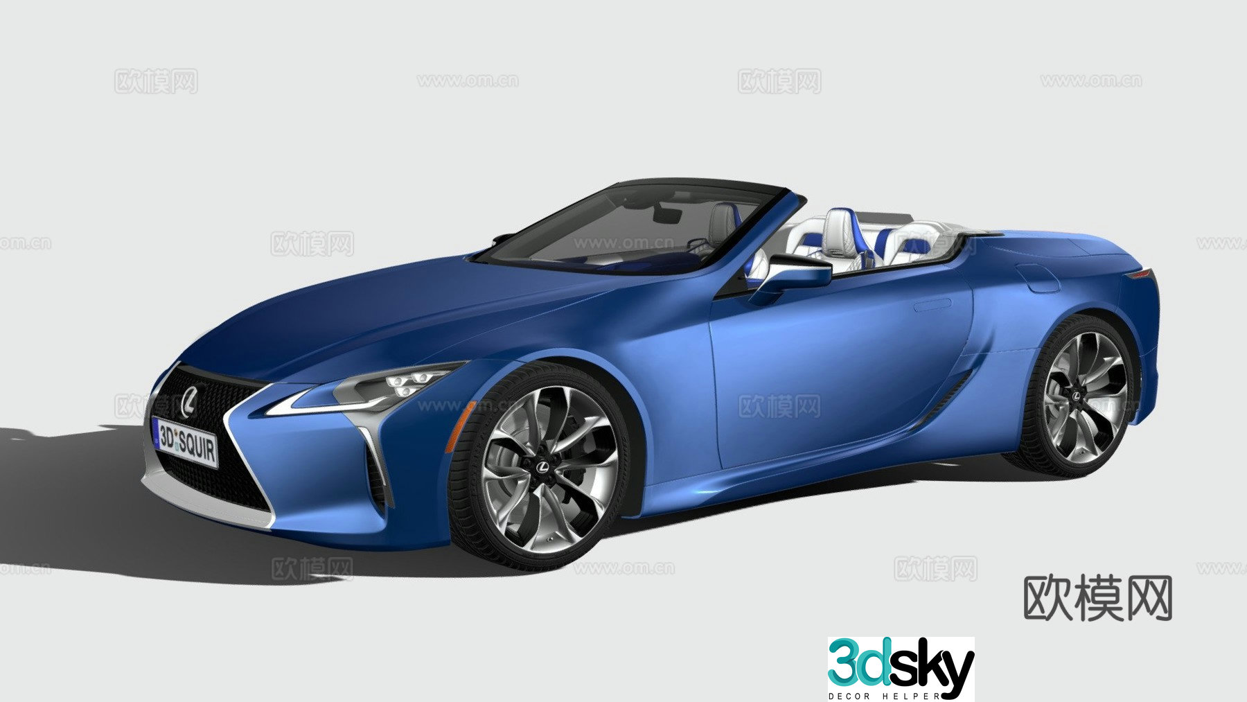 convertible 3d model