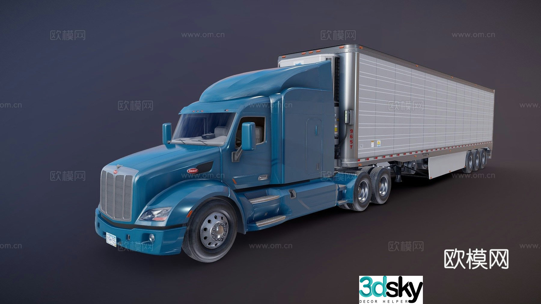 Refrigerated trailer 3d model