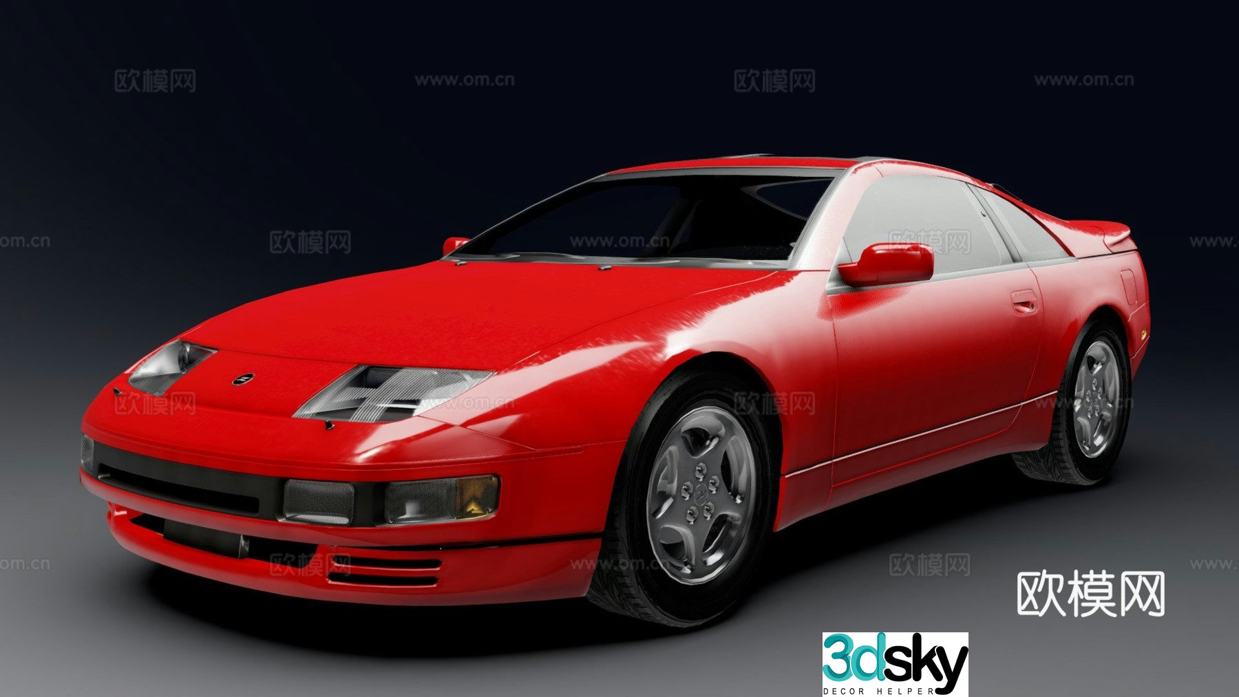 red car 3d model