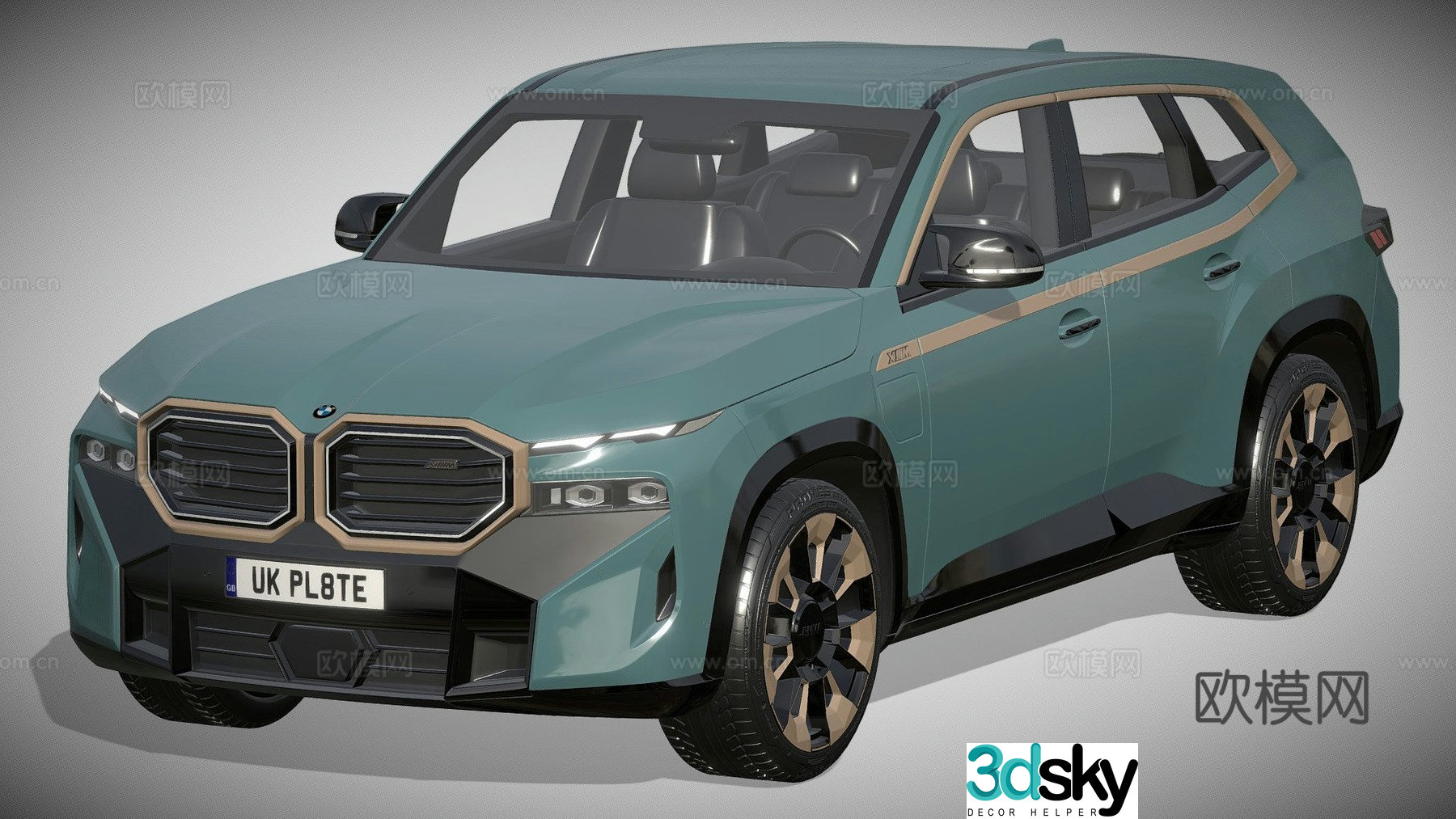 modern car 3d model