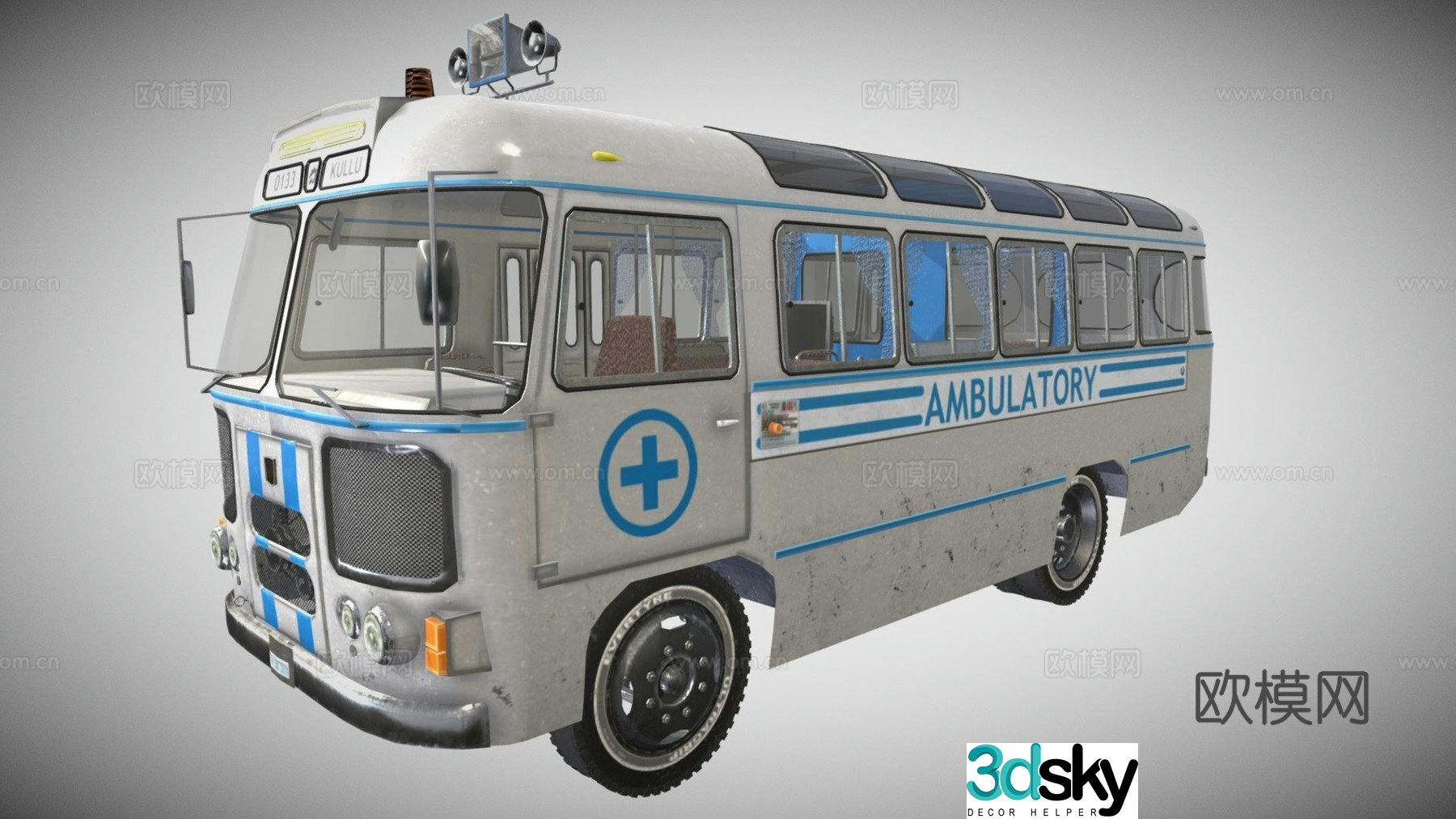 Medical ambulance 3d model