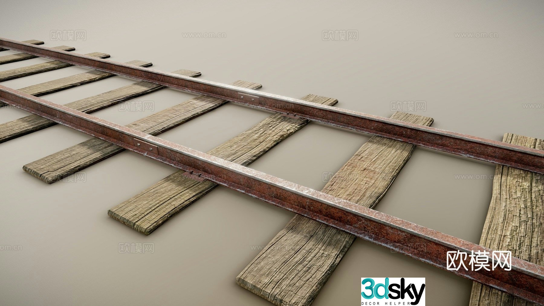 train track 3d model