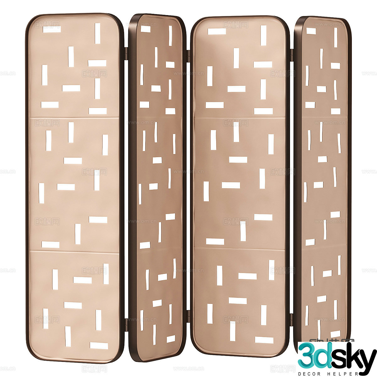 Folding screen art screen 3d model