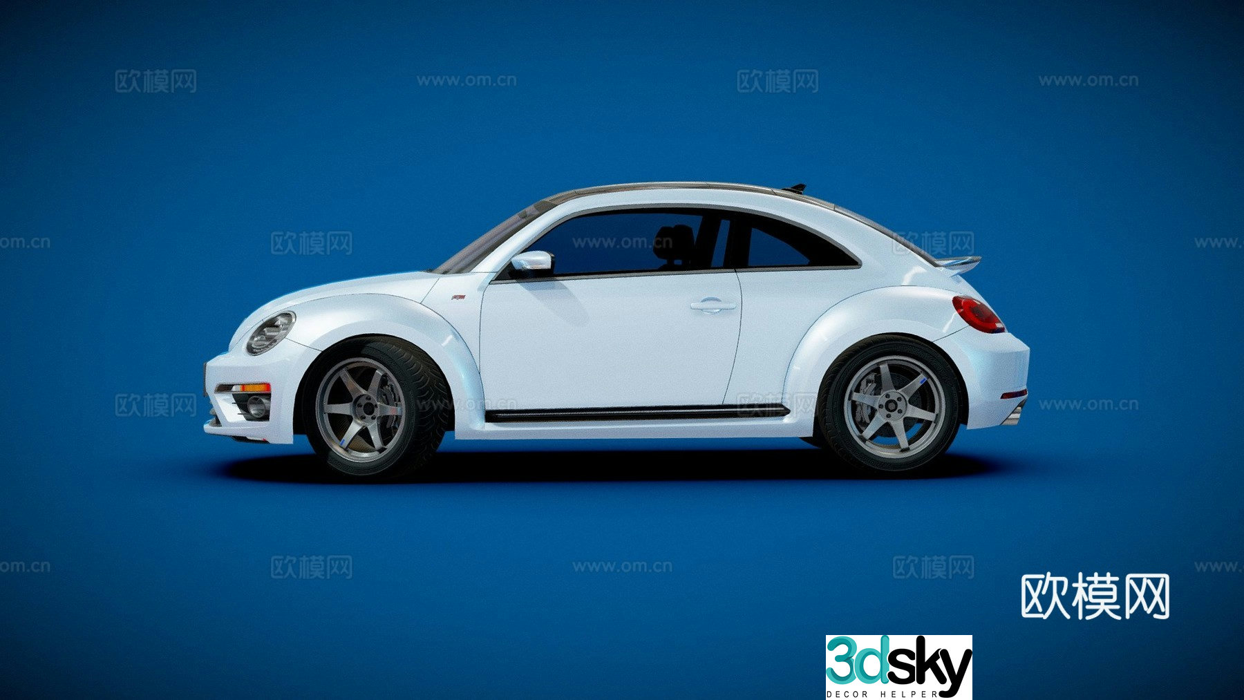 Volkswagen beetle car 3d model