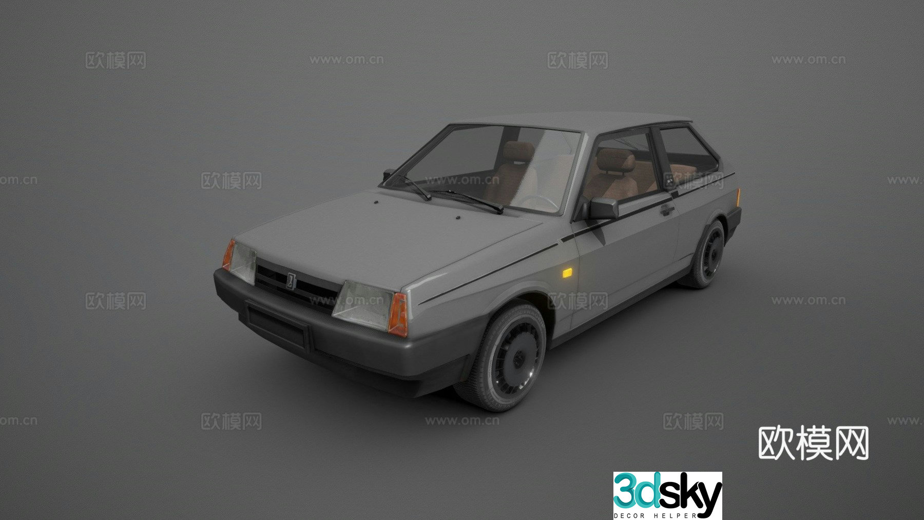 vintage car 3d model