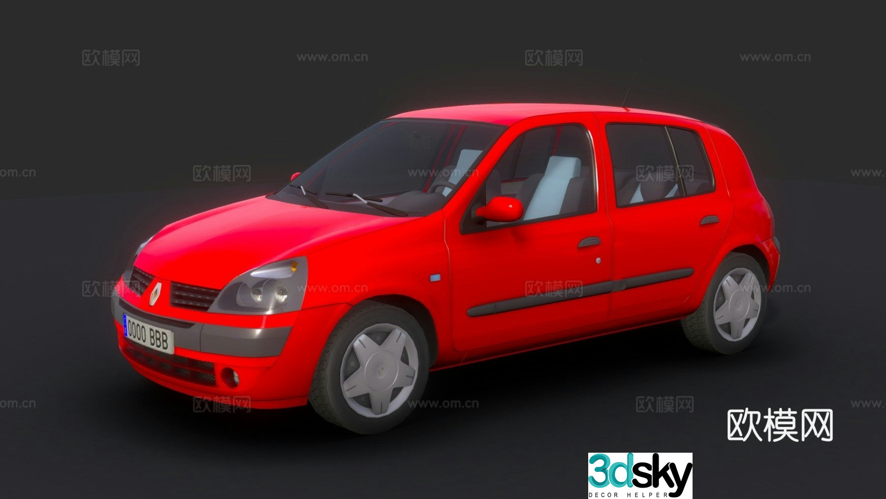 Renault car 3d model