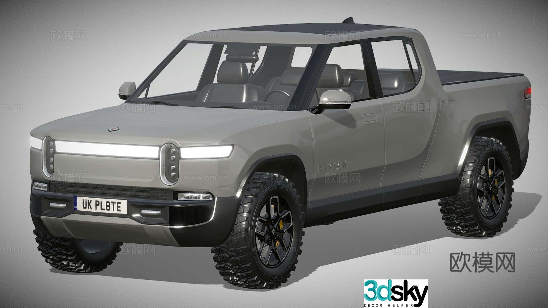 pickup truck car 3d model