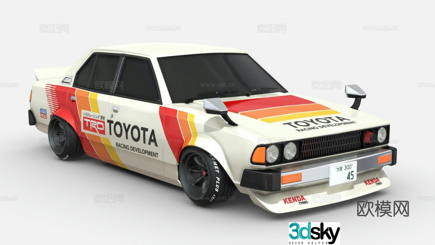 car sports car racing car 3d model
