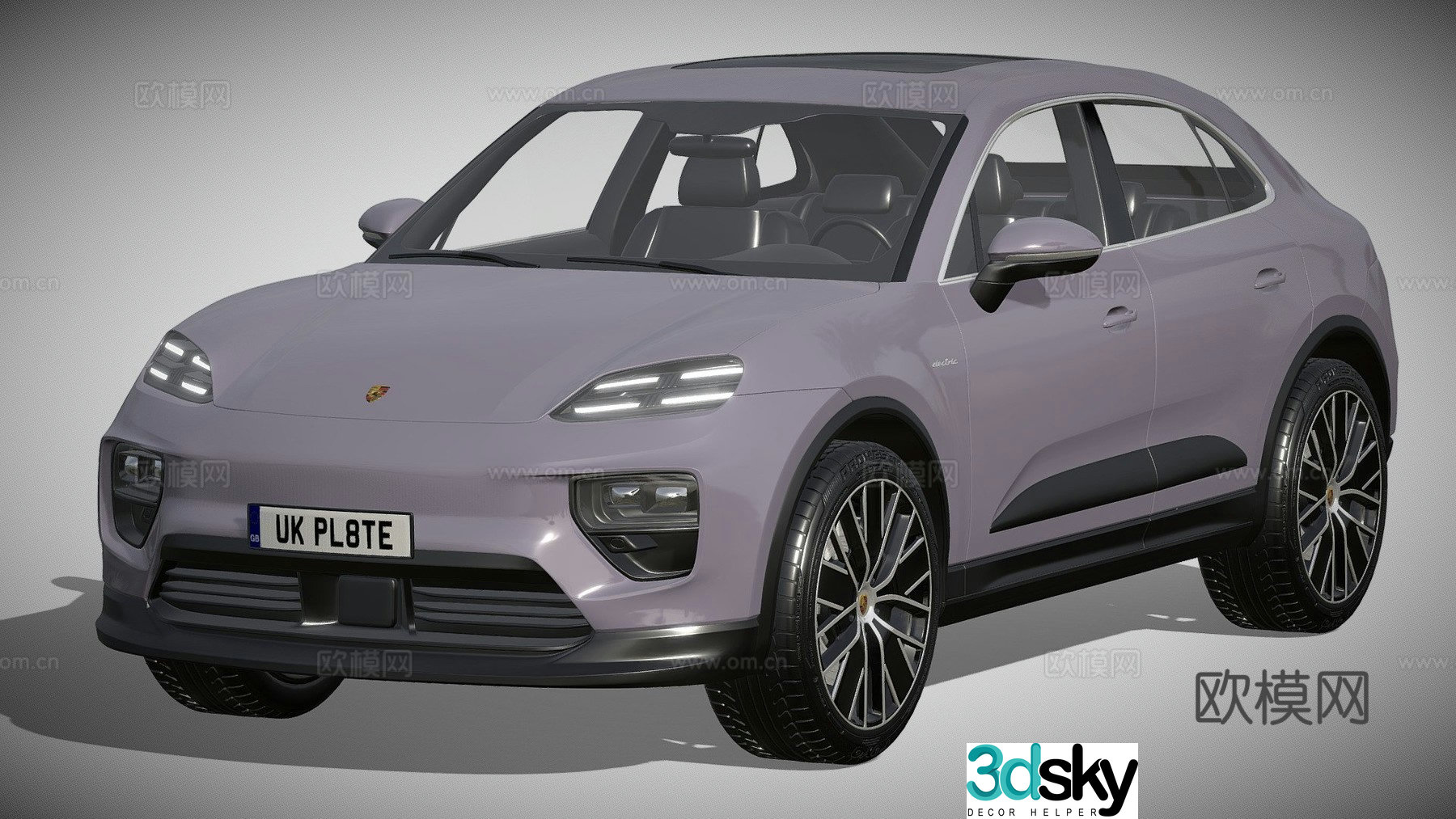 Porsche sedan 3d model