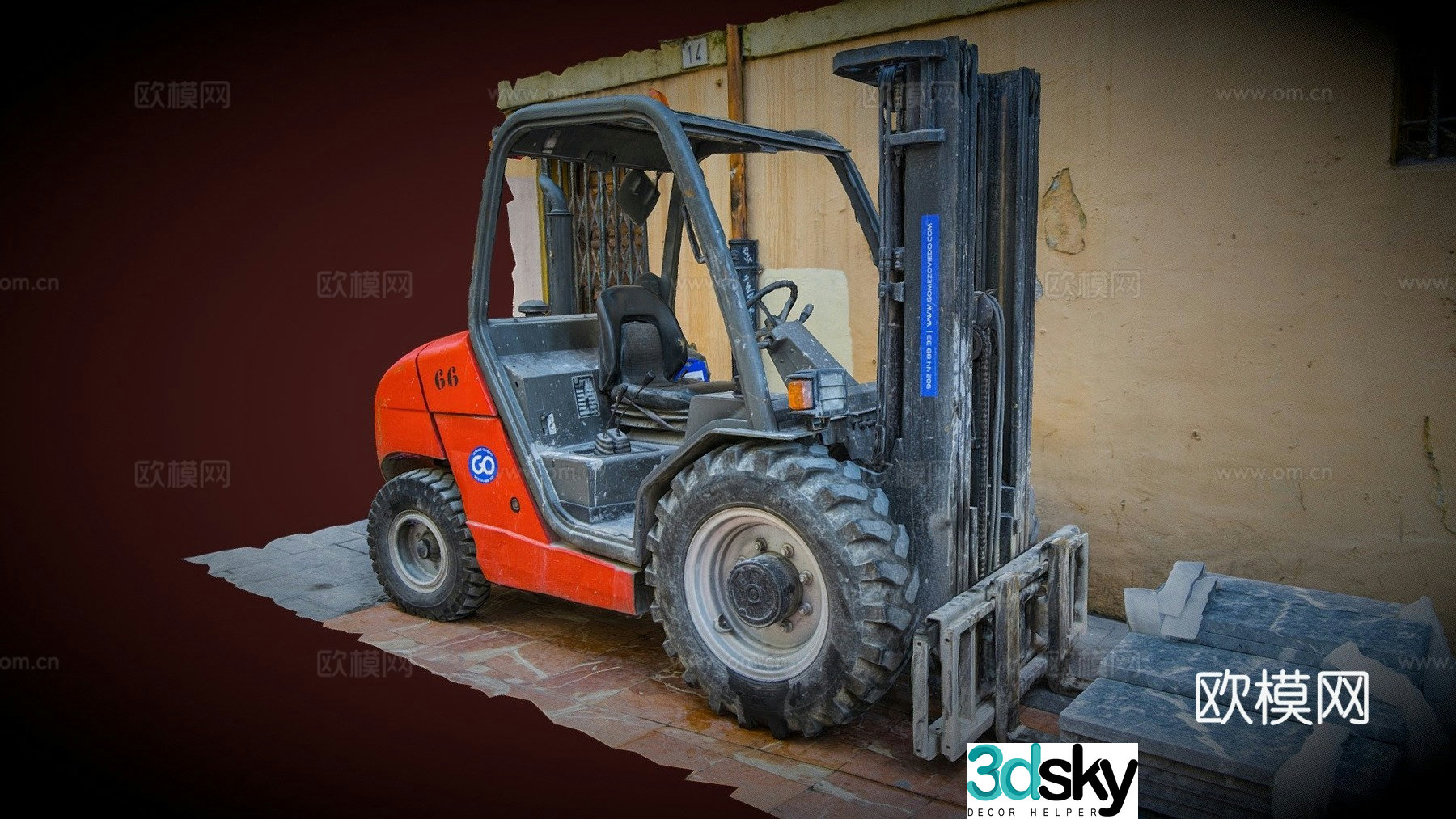 Forklift 3d model