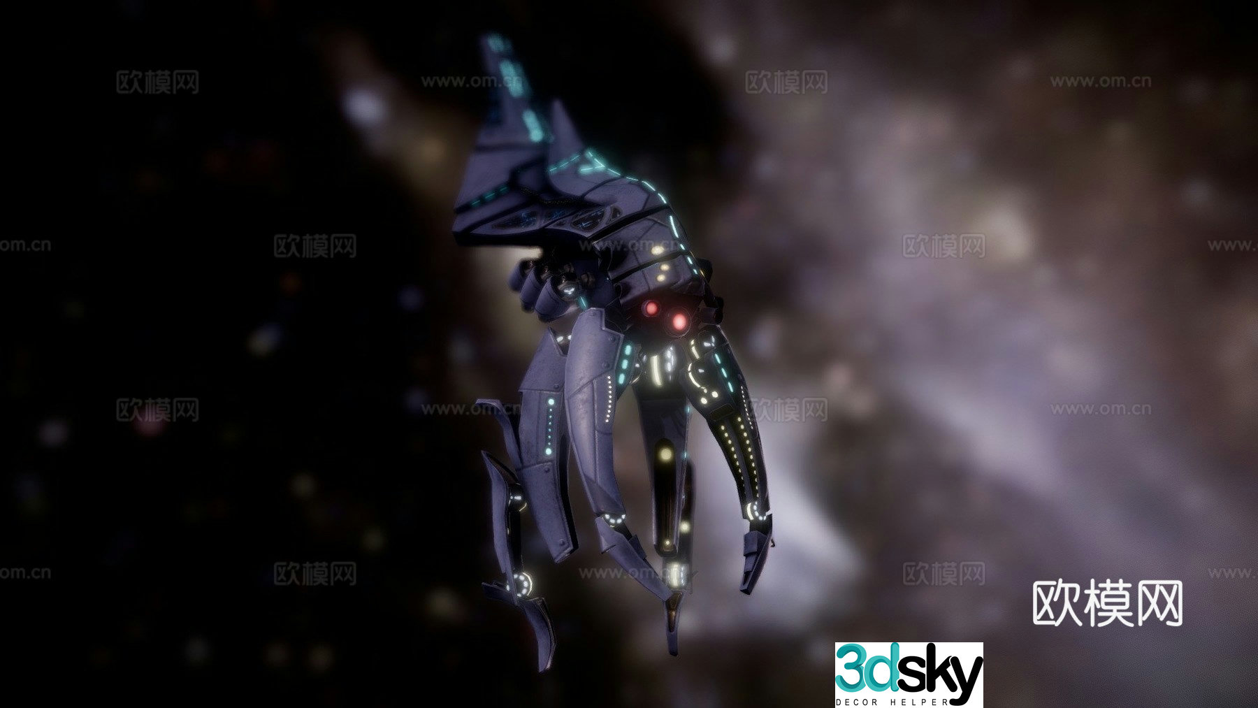 sci-fi claw 3d model