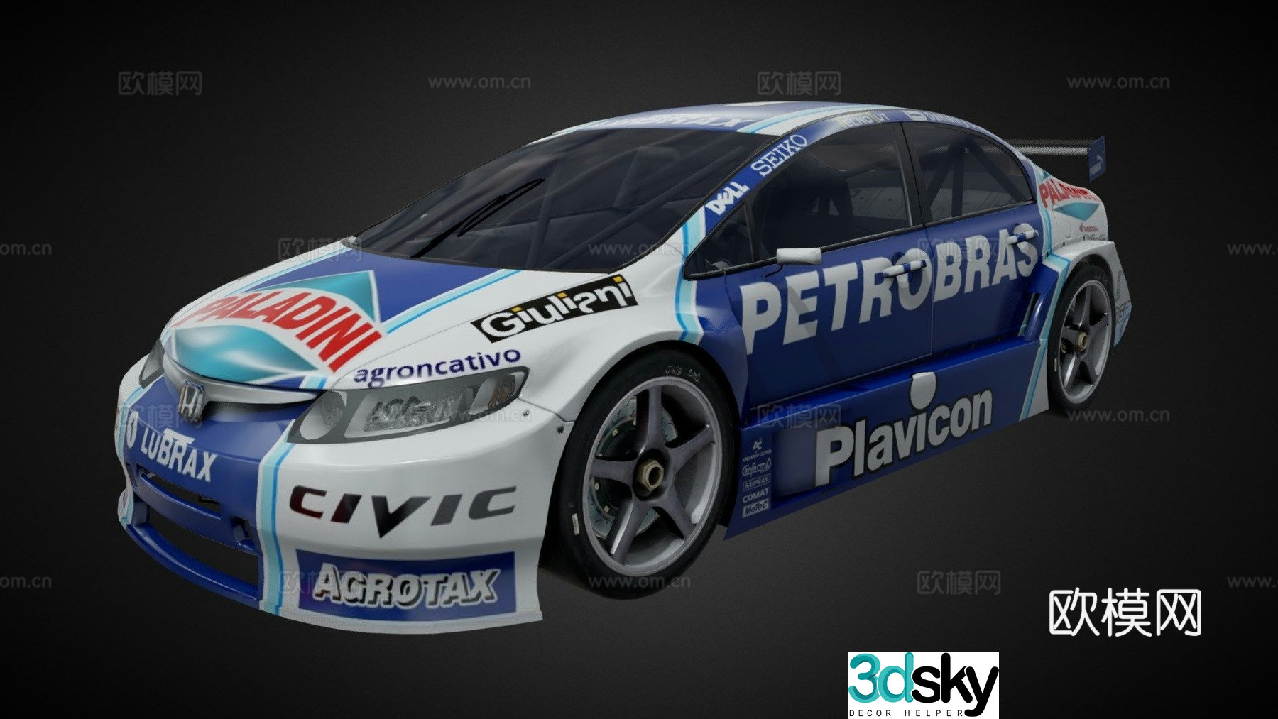 honda racing 3d model