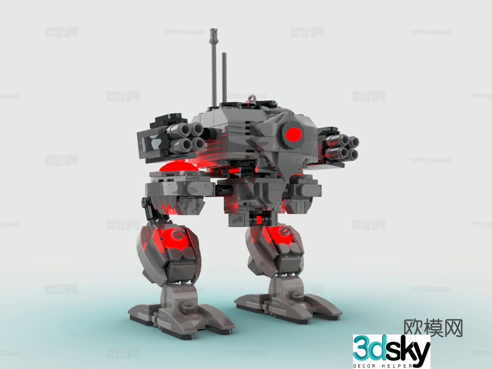 LEGO LEGO toys building blocks battle robot Gundam mecha warrior 3d model