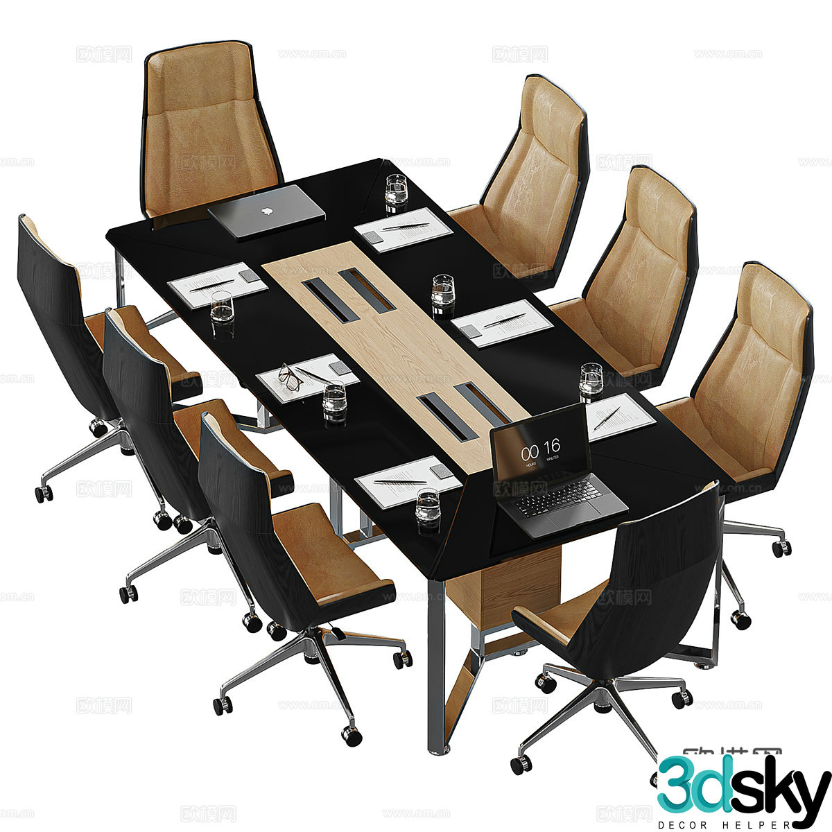 Conference table 3d model