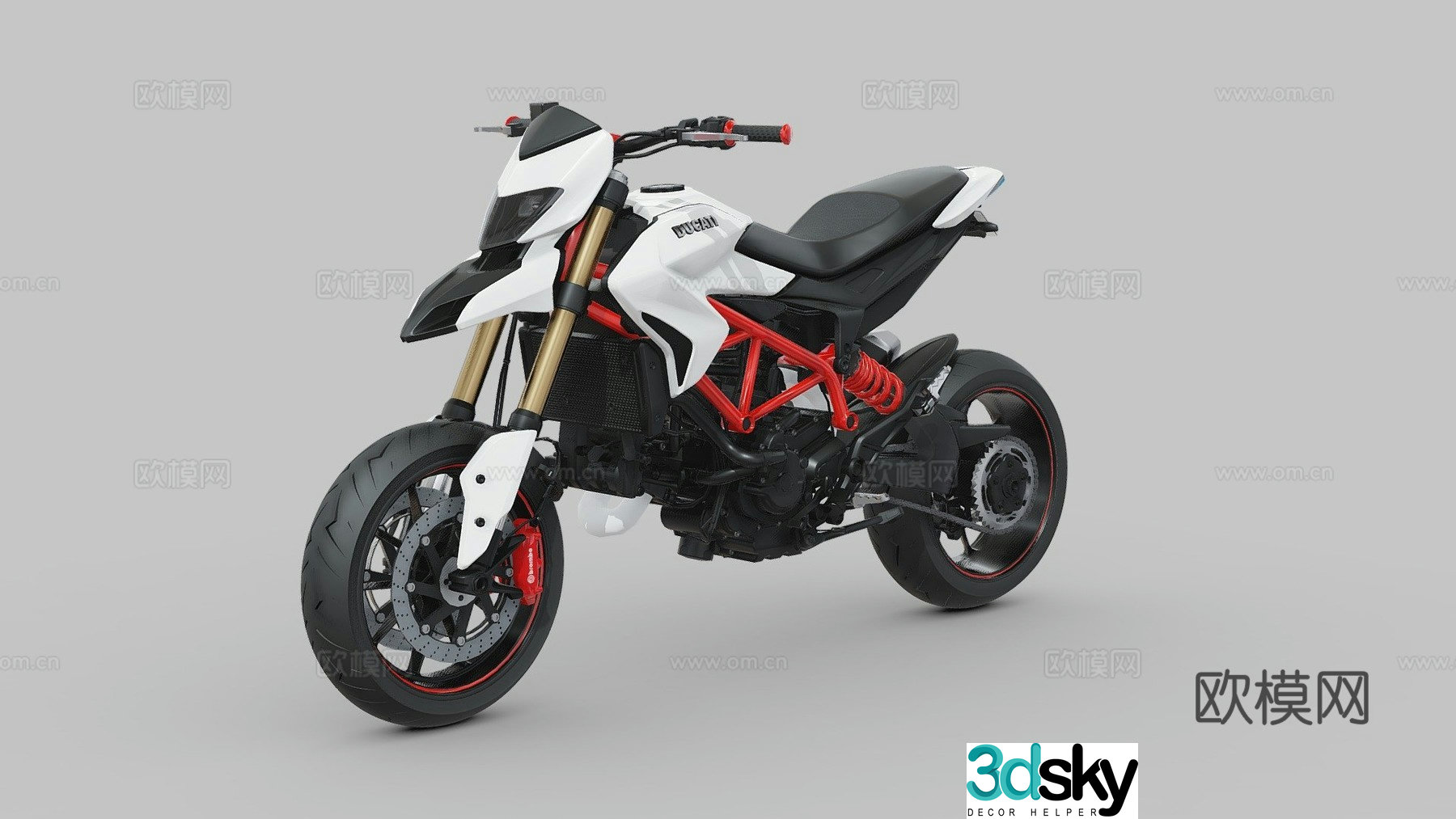 Ducati motorcycle motorcycle 3d model