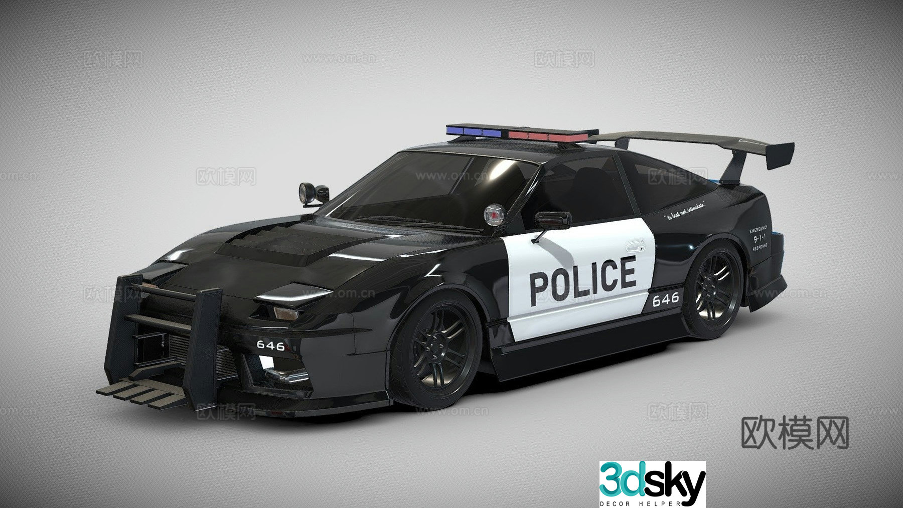 SX police car 3d model