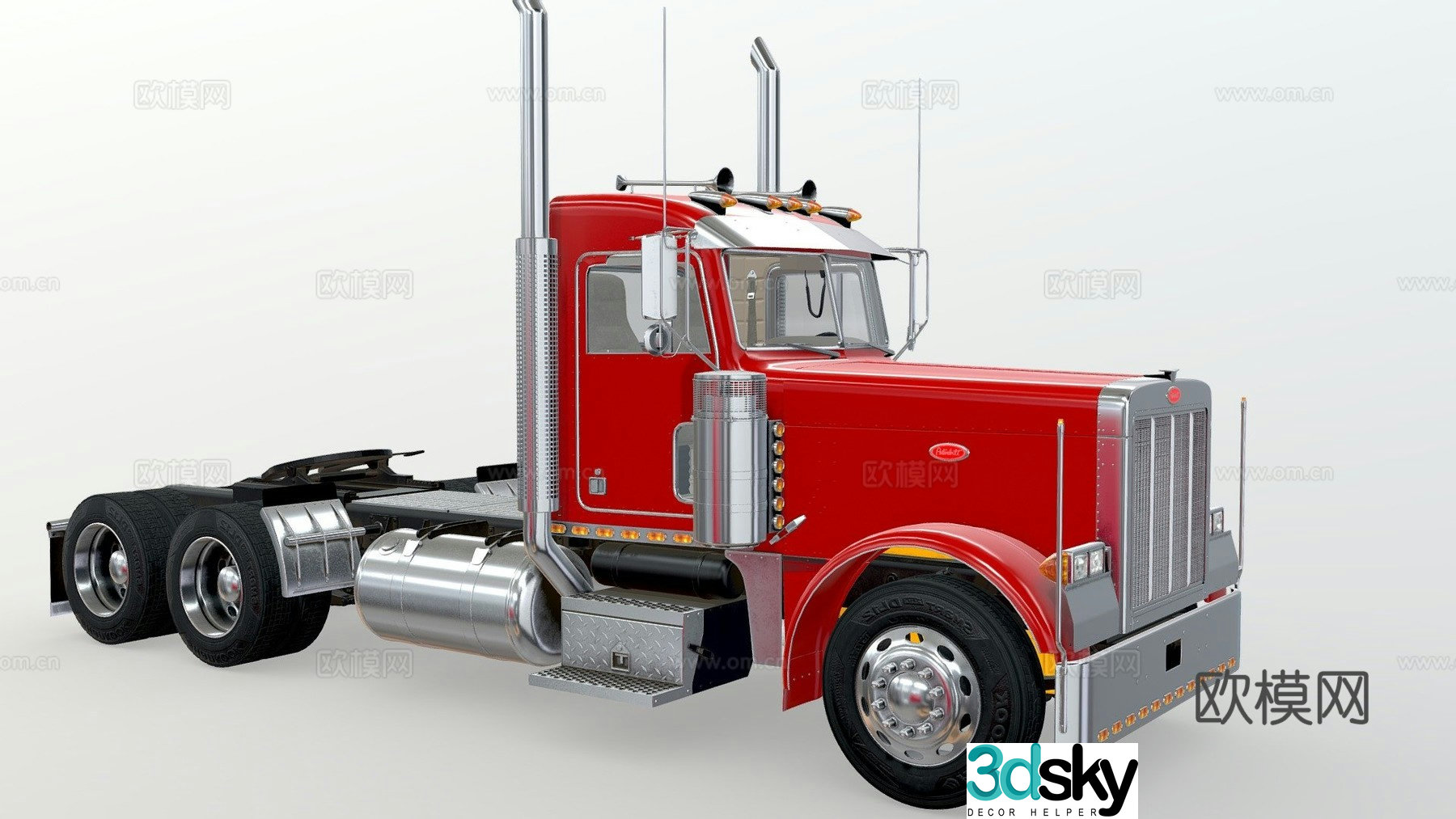 Semi truck 3d model