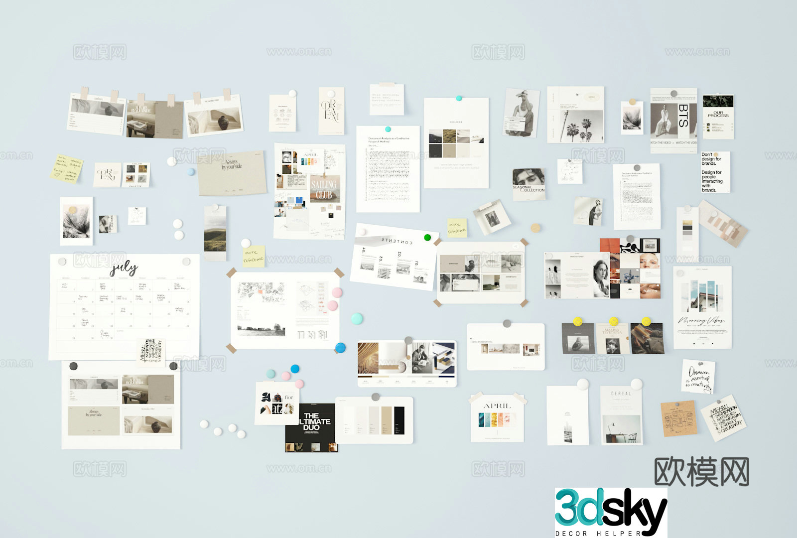 Note board 3d model
