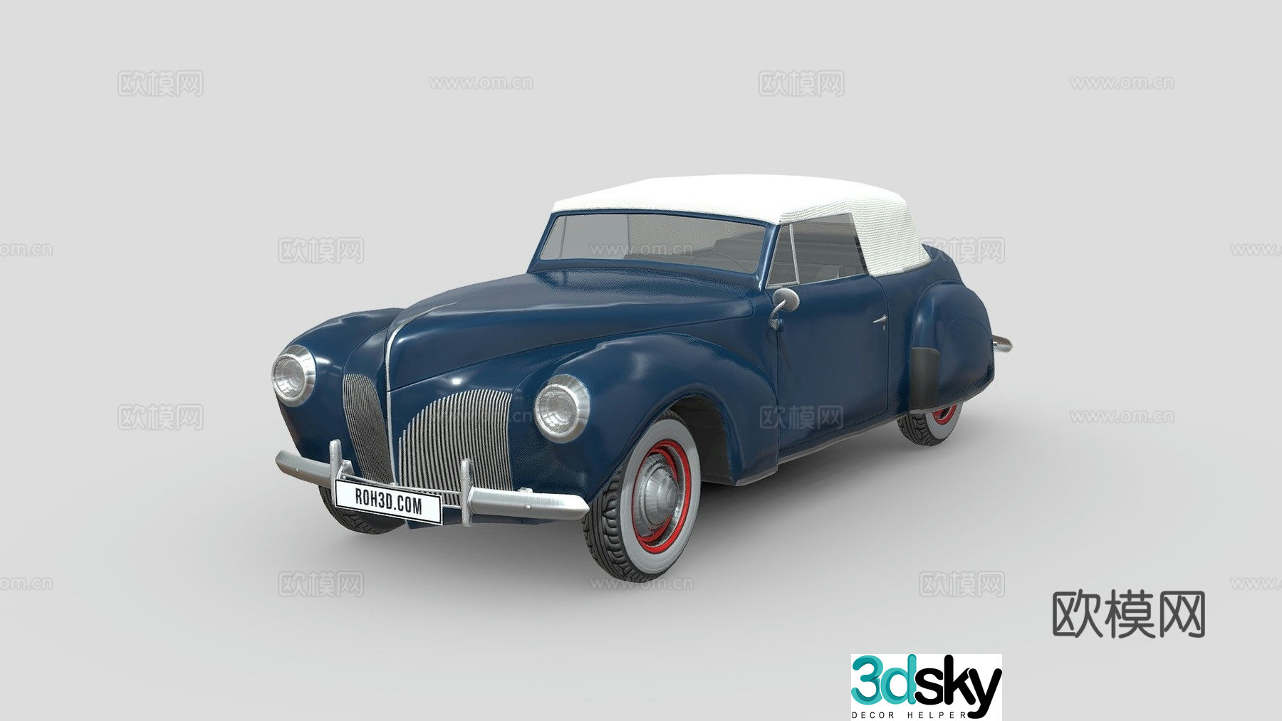 Lincoln car 3d model