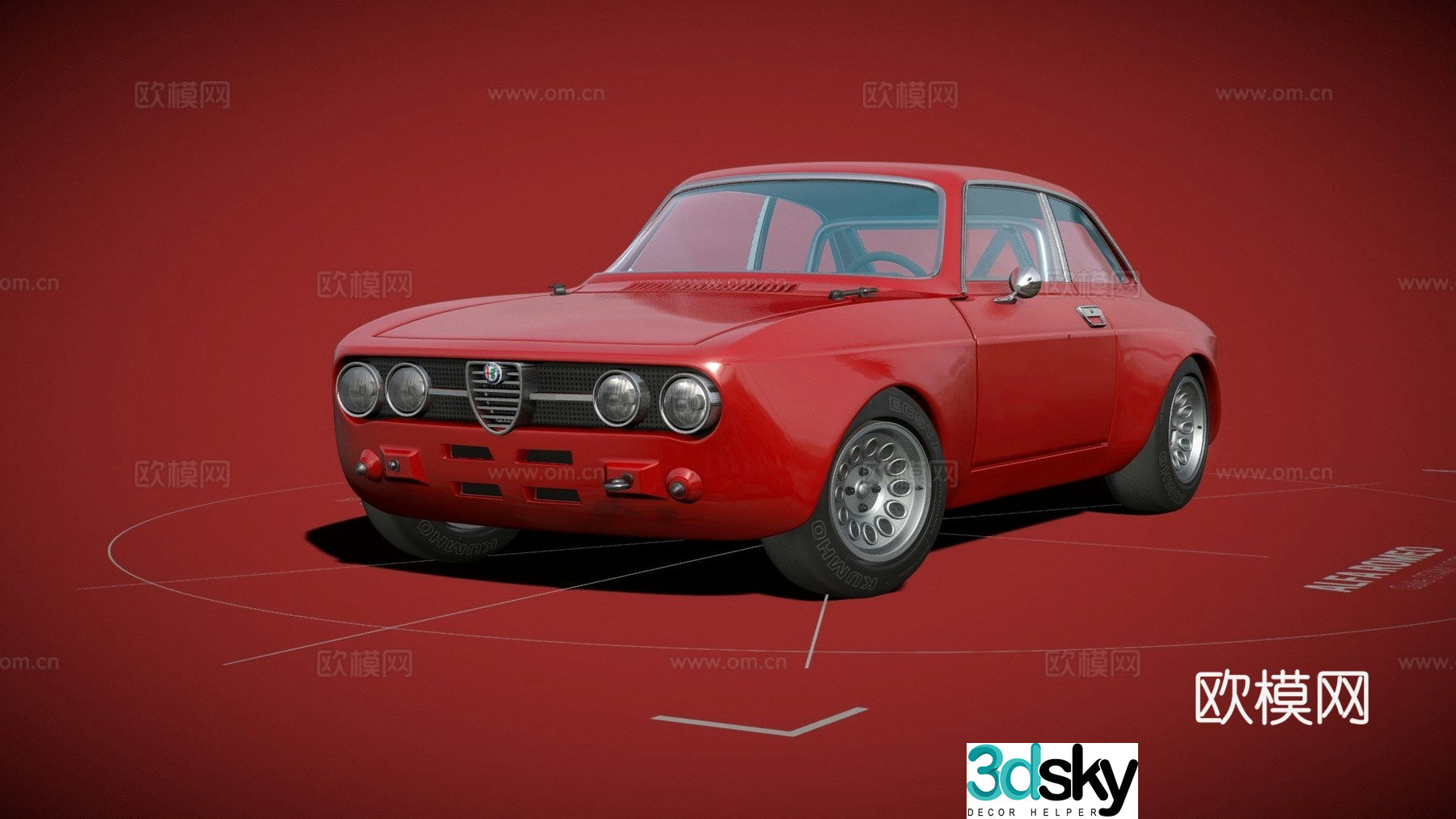 alfa romeo car 3d model