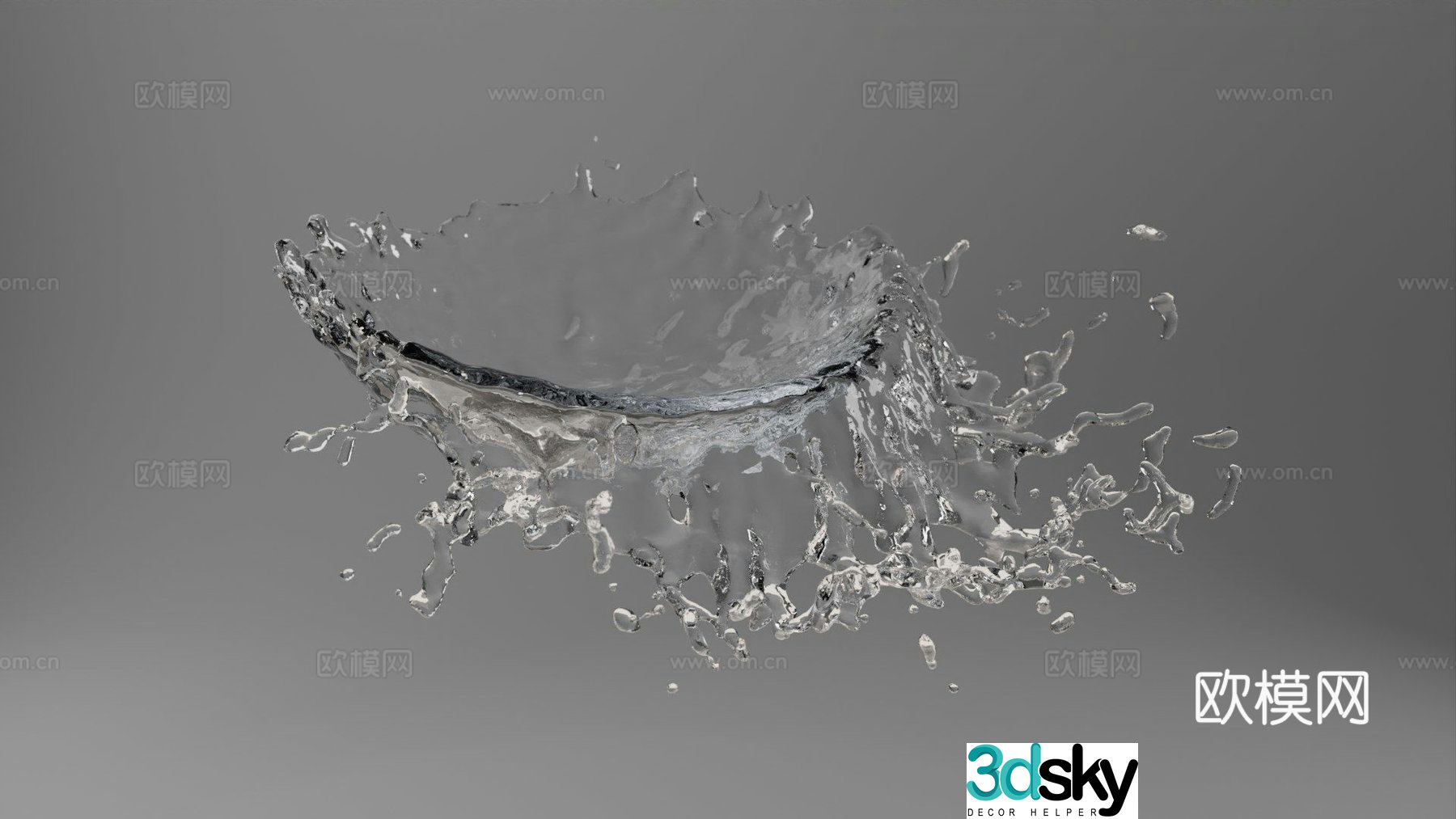 liquid fluid body of water water droplet water splash water stain water flow spray 3d model