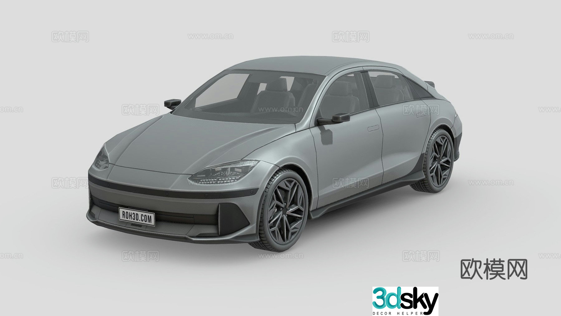 modern car 3d model