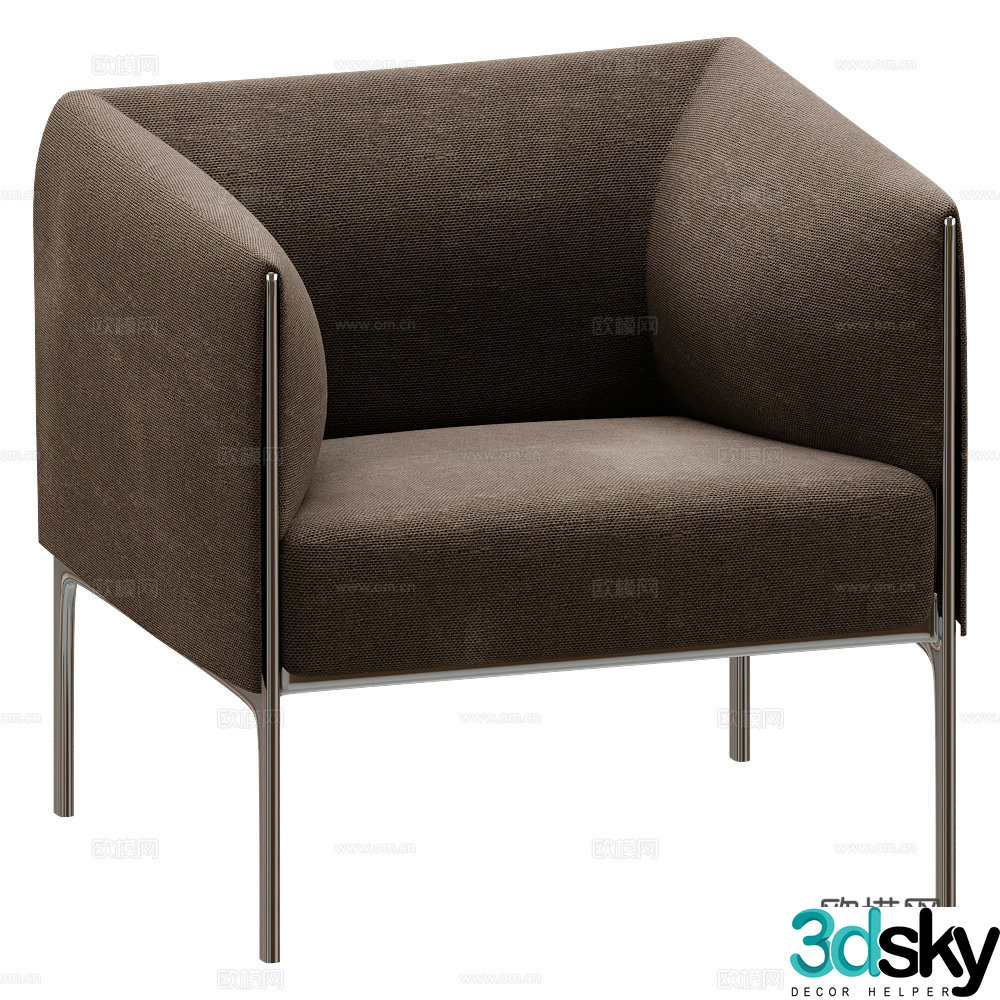 Single sofa 3d model
