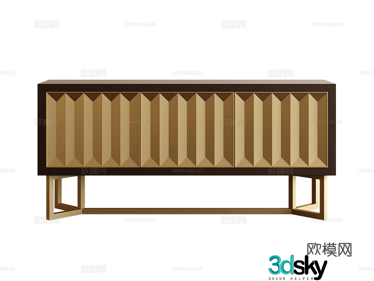 Modern entryway cabinet 3d model
