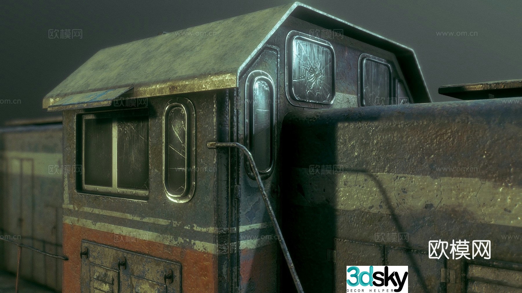 train 3d model