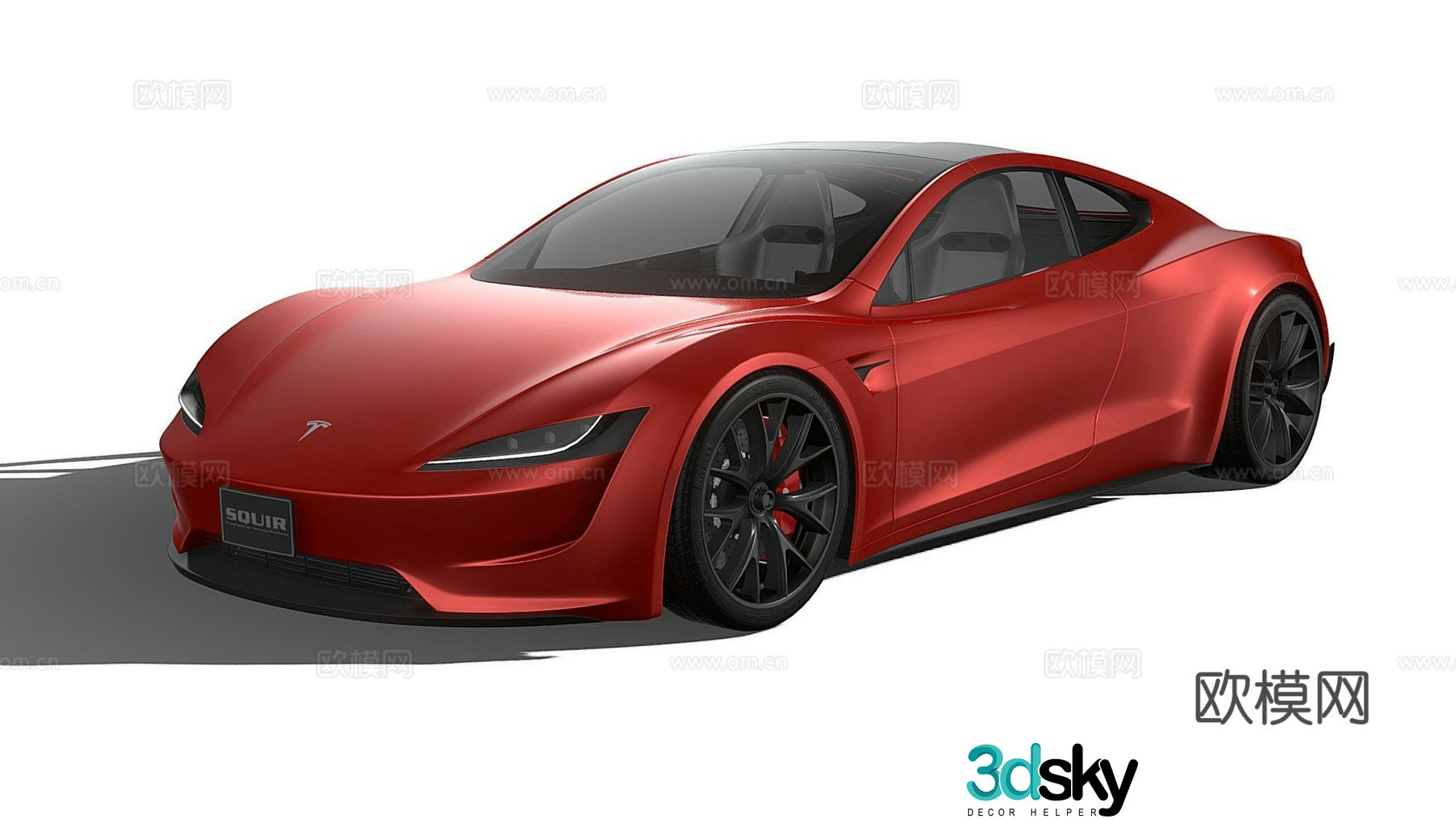 Tesla roadster 3d model