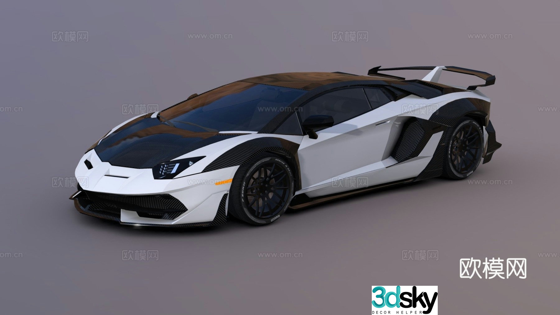 supercar 3d model