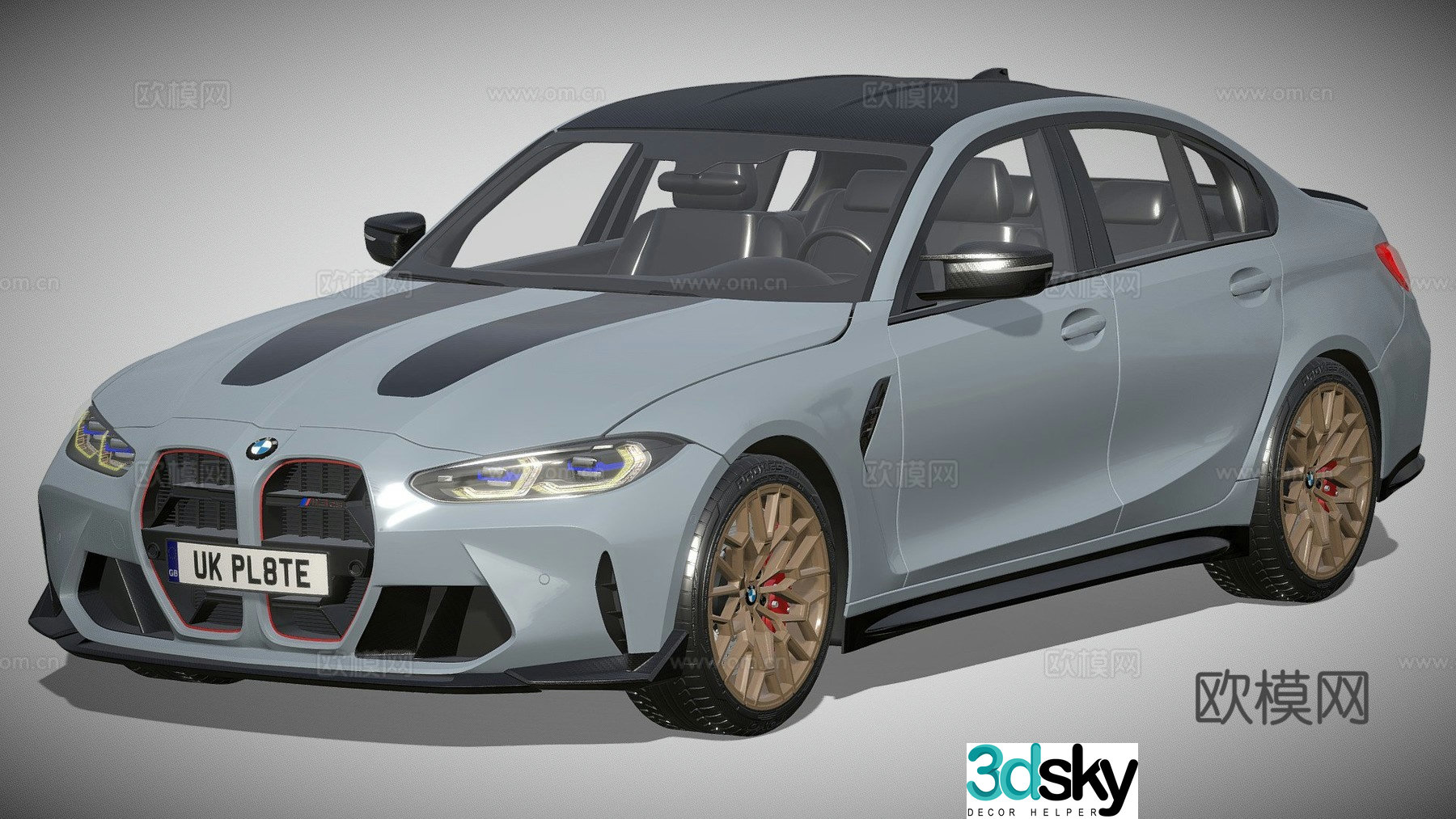 bmw car sedan 3d model