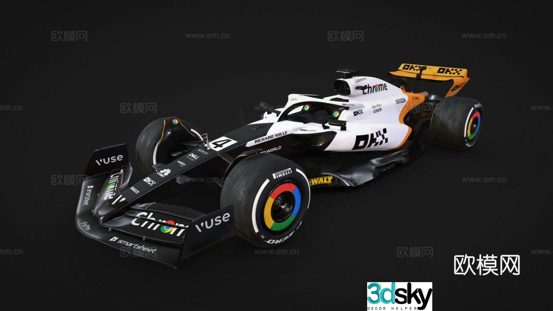 McLaren racing car 3d model