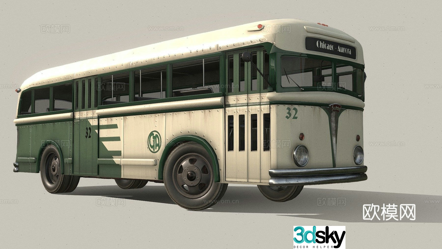 city â€‹â€‹bus 3d model