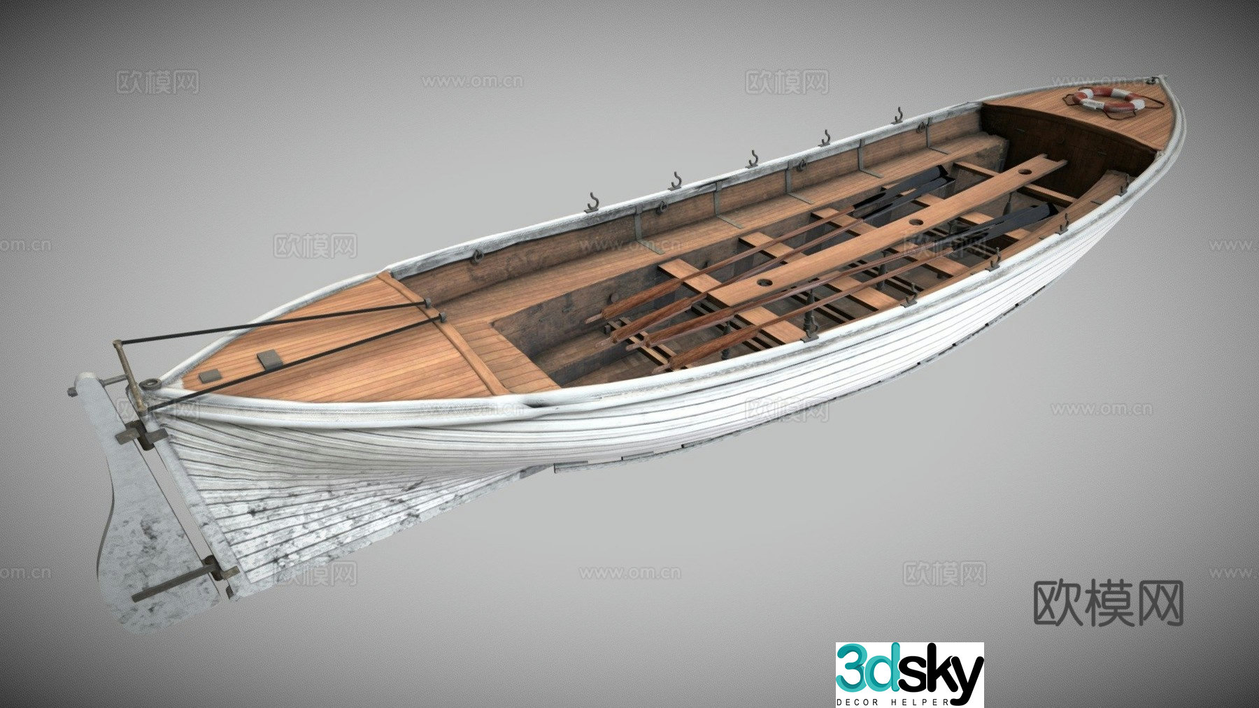 vessel rescue boat 3d model