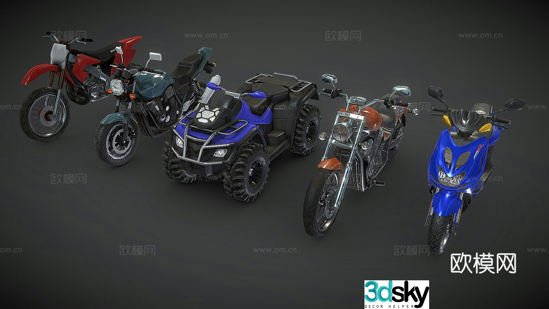 motorcycle 3d model