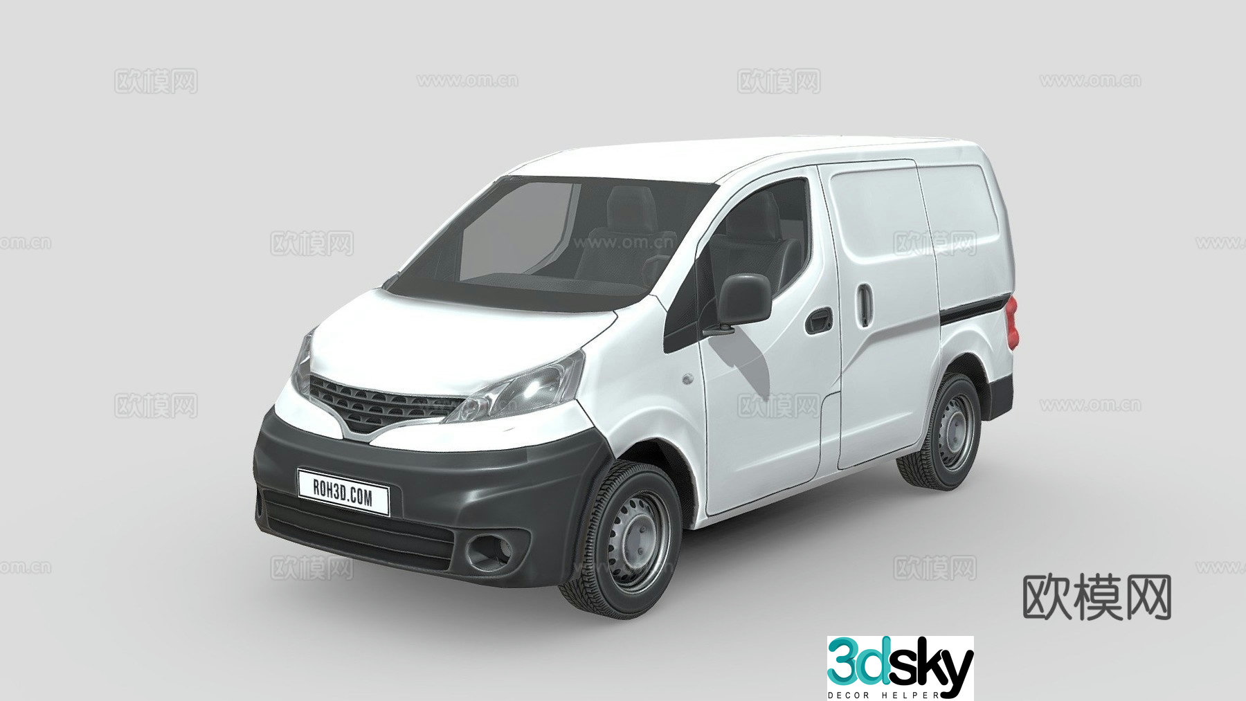nissan van 3d model