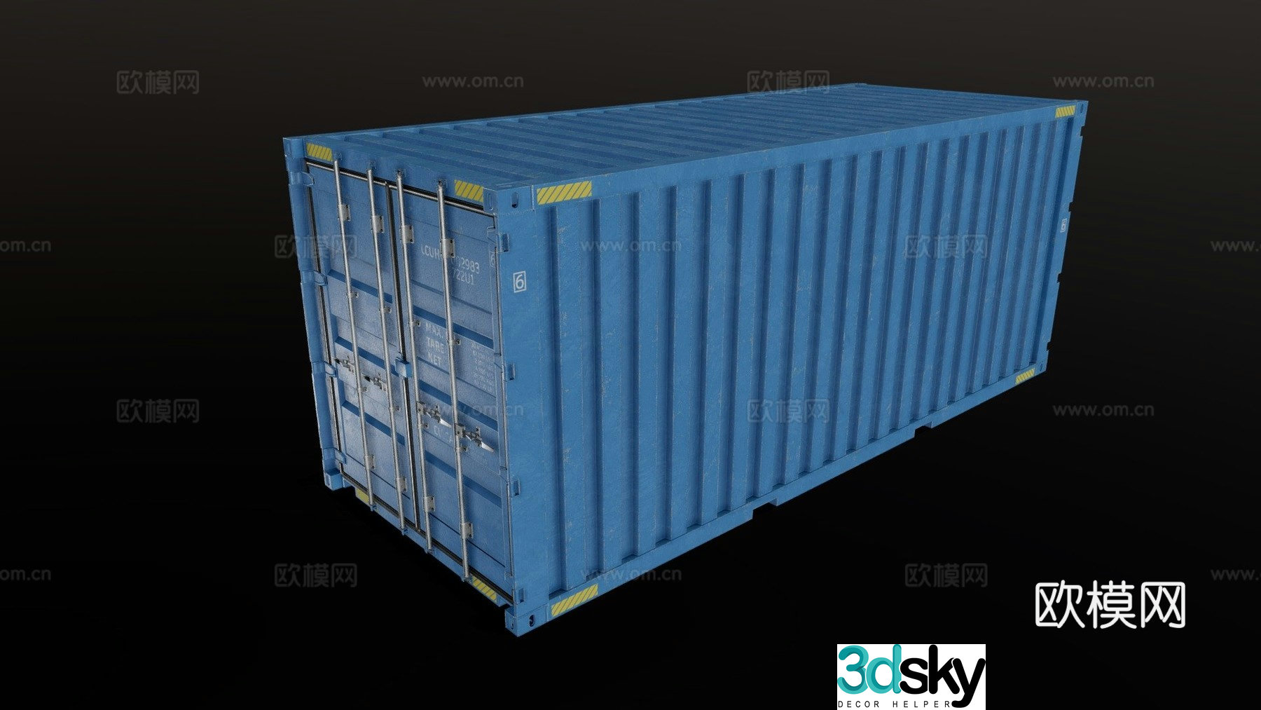 container cargo box 3d model