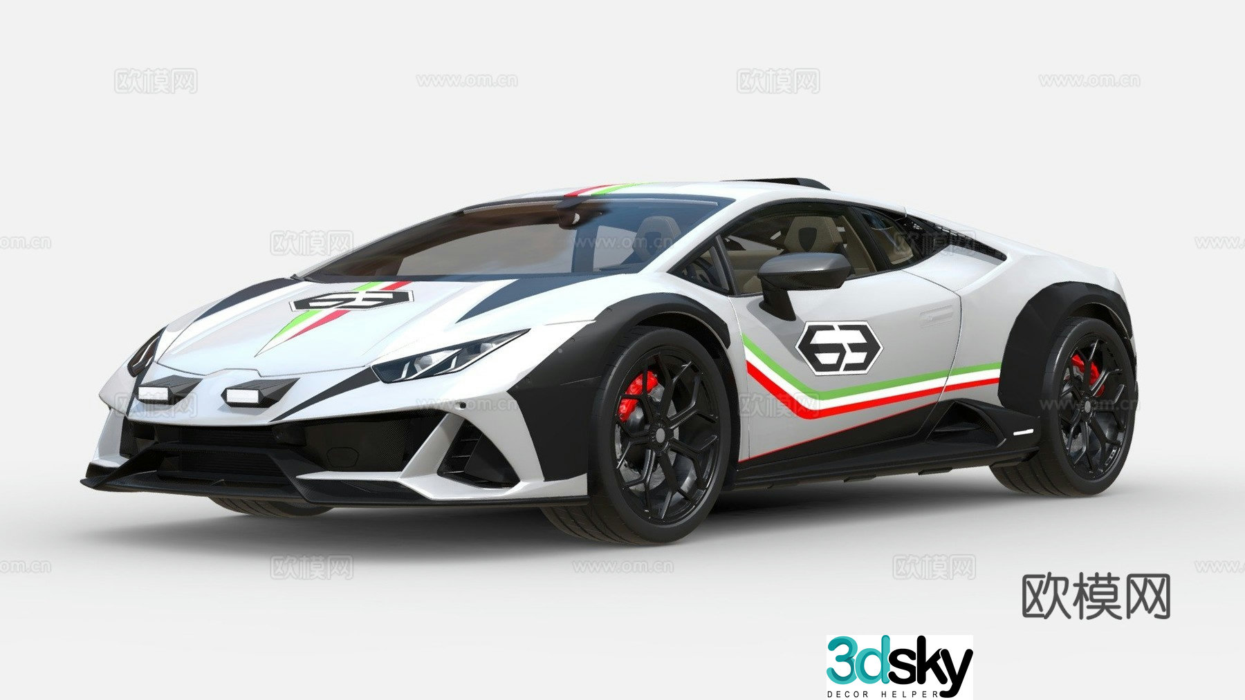 lamborghini sports car supercar 3d model
