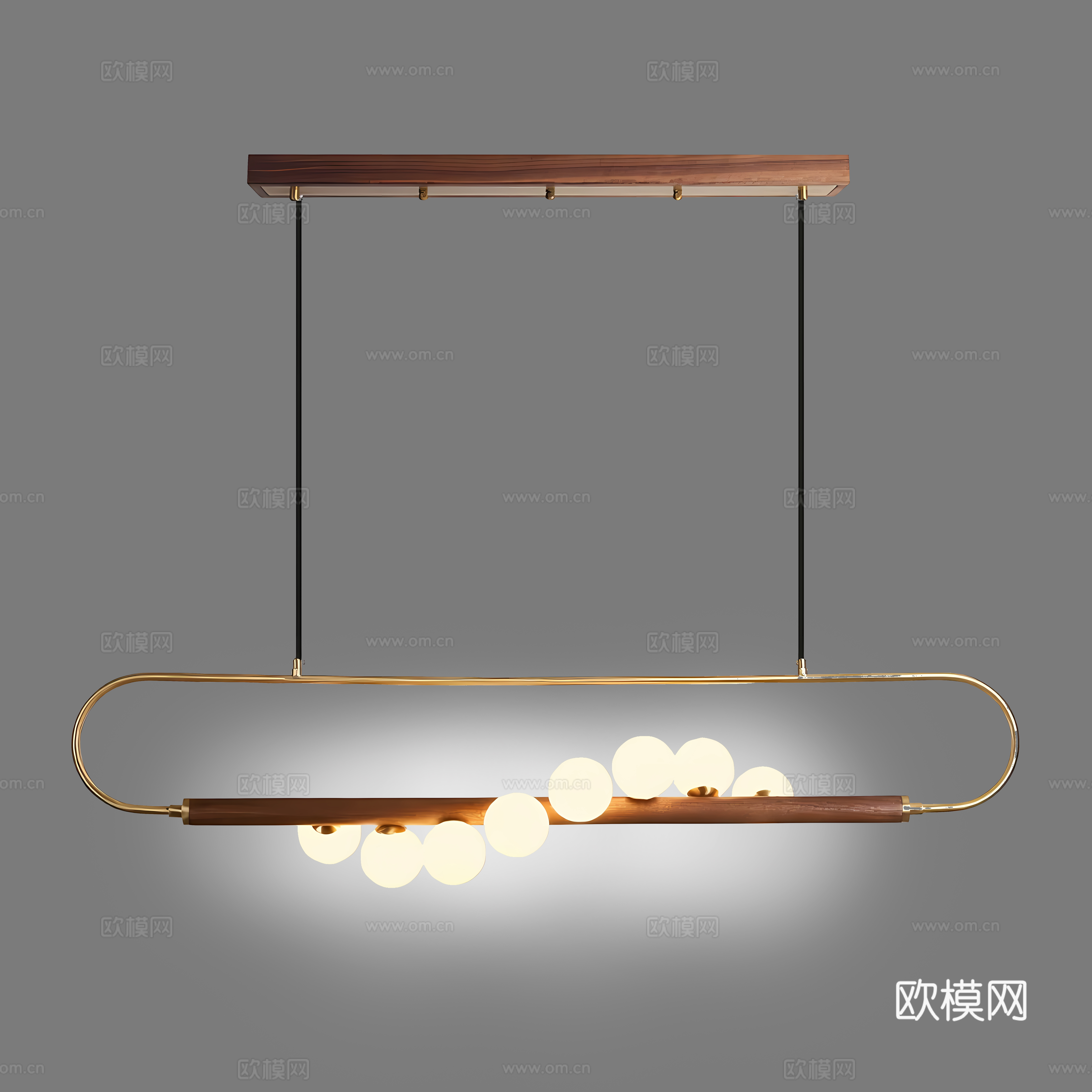 Medieval style chandelier sphere chandelier 3d model